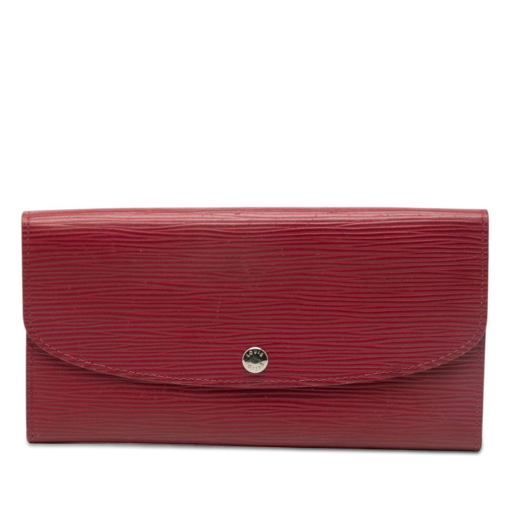 Louis Vuitton Epi Fuchsia Red Color Leather Long Wallet (Bi-Fold) (Pre-Owned)