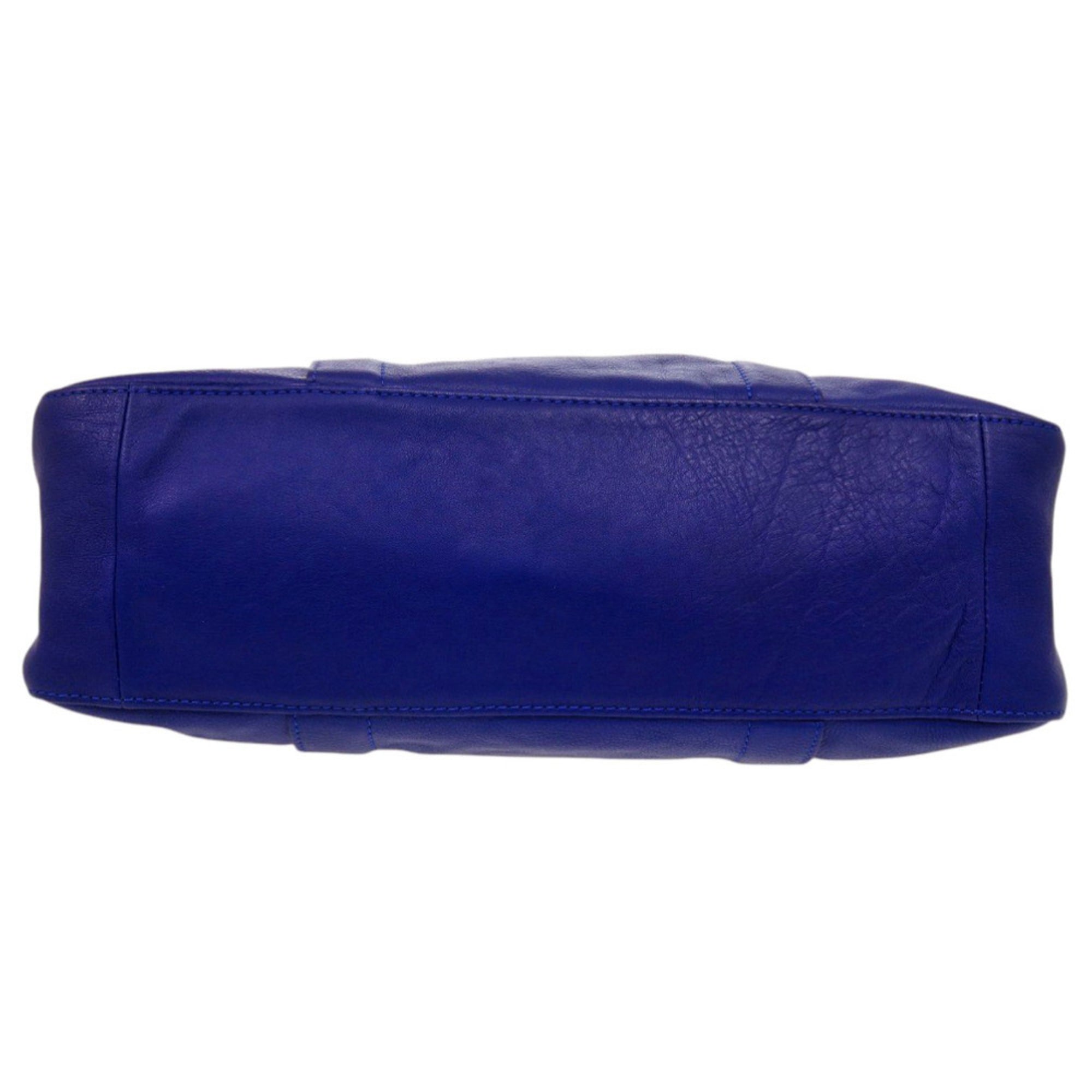 Longchamp Blue Leather Handbag (Pre-Owned)