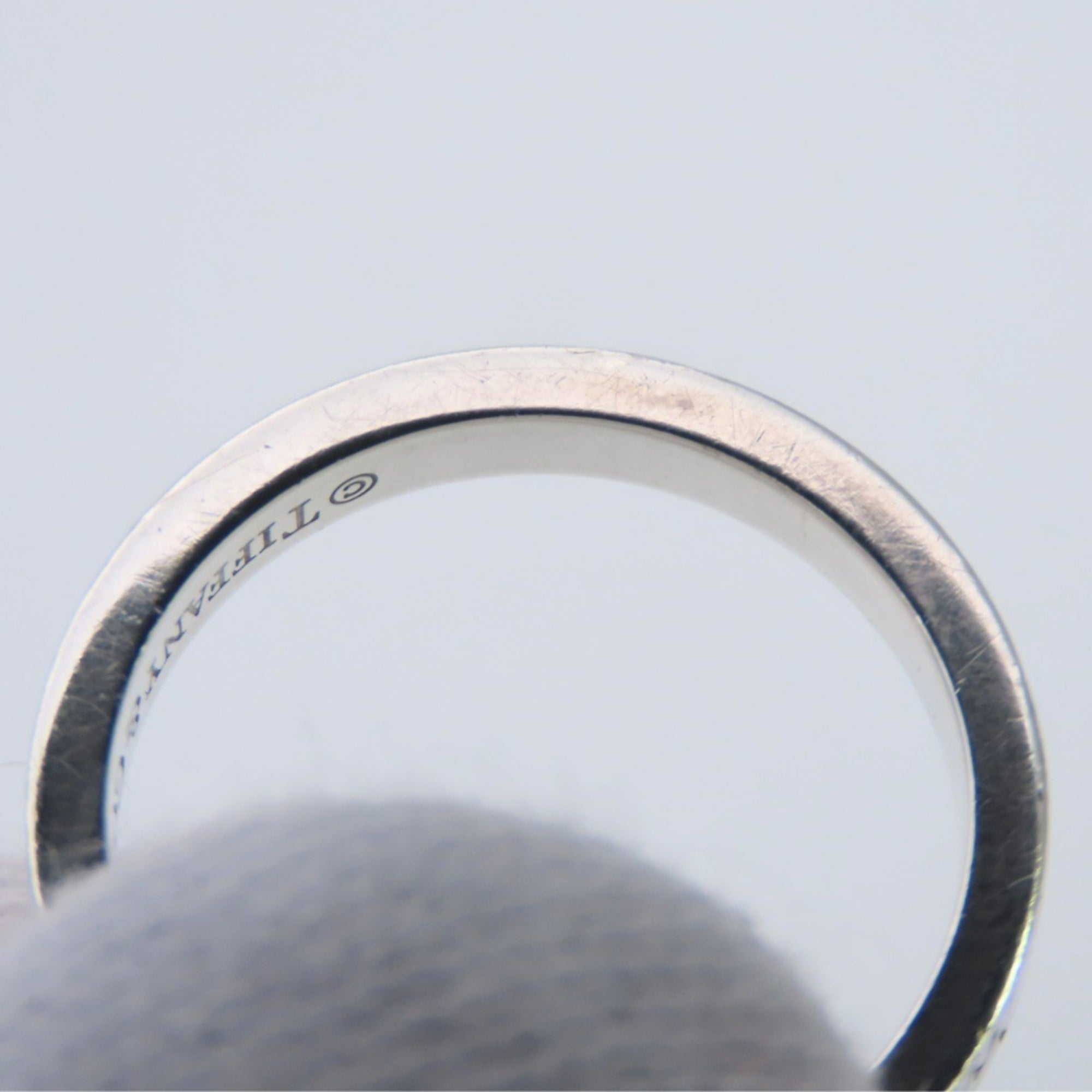 Tiffany Silver Silver 925 Band Ring (Pre-Owned)