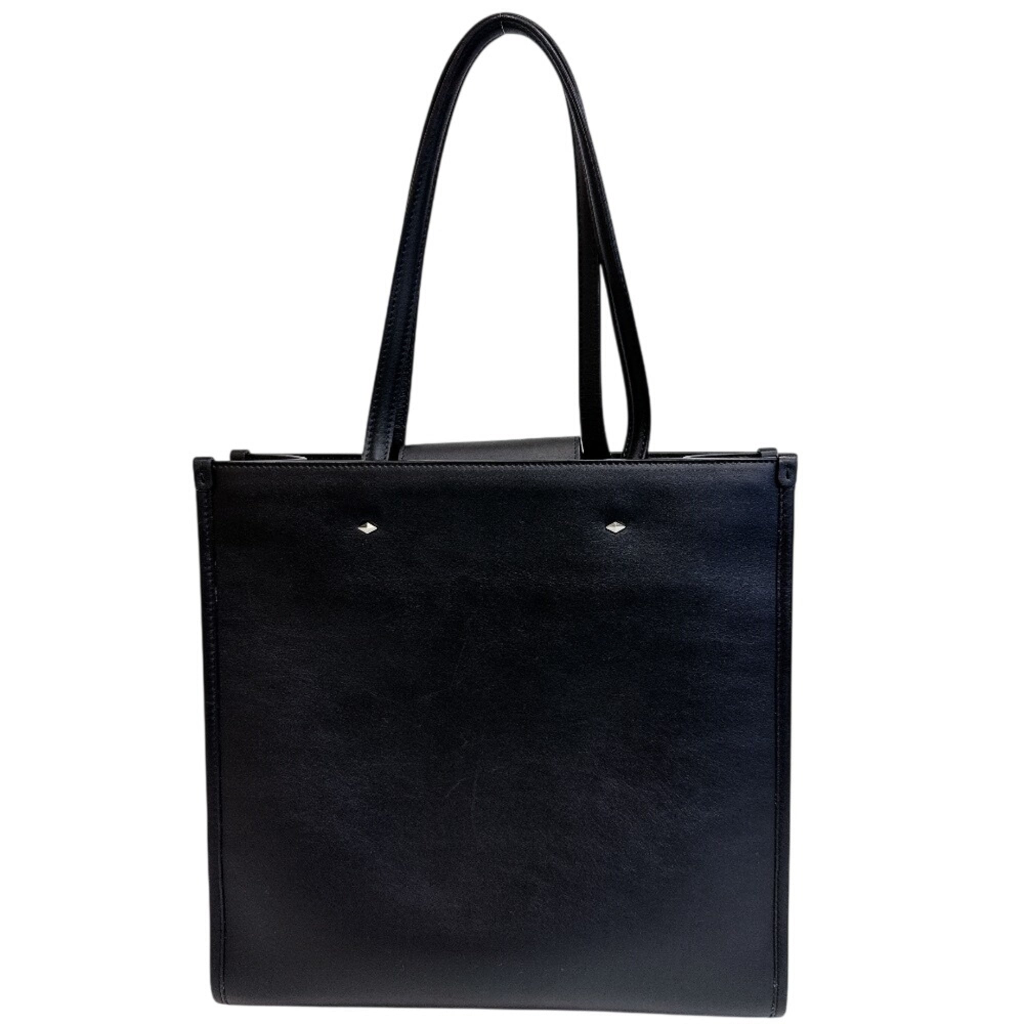 Jimmy Choo Black Leather Tote Bag (Pre-Owned)