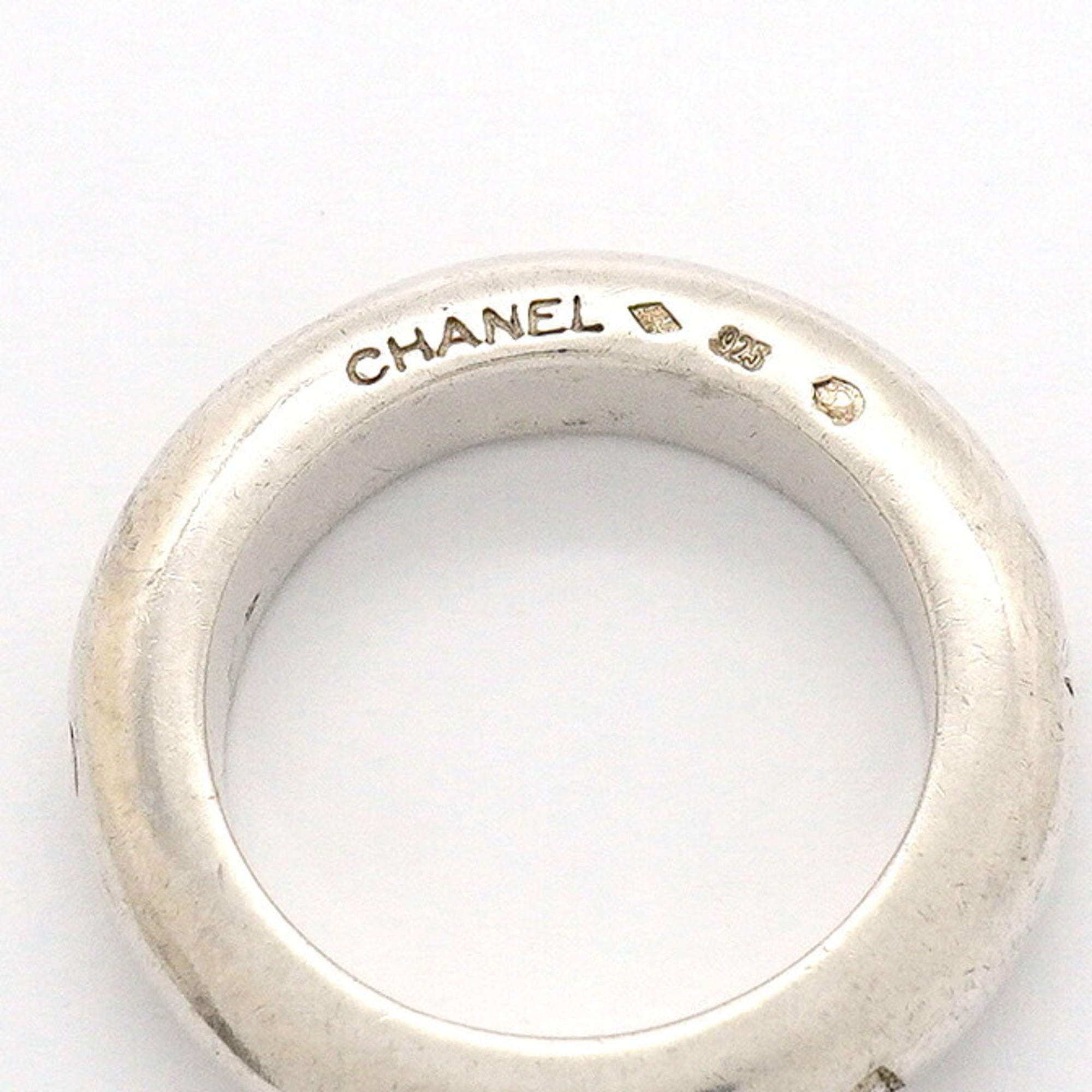 Chanel Silver 925 Band Ring (Pre-Owned)