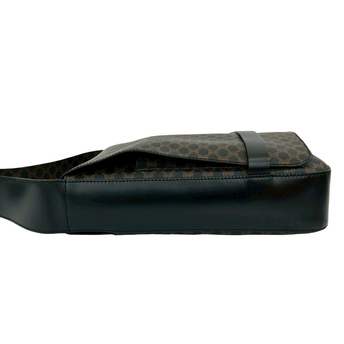 Celine Black Brown Leather Pvc Shoulder Bag (Pre-Owned)