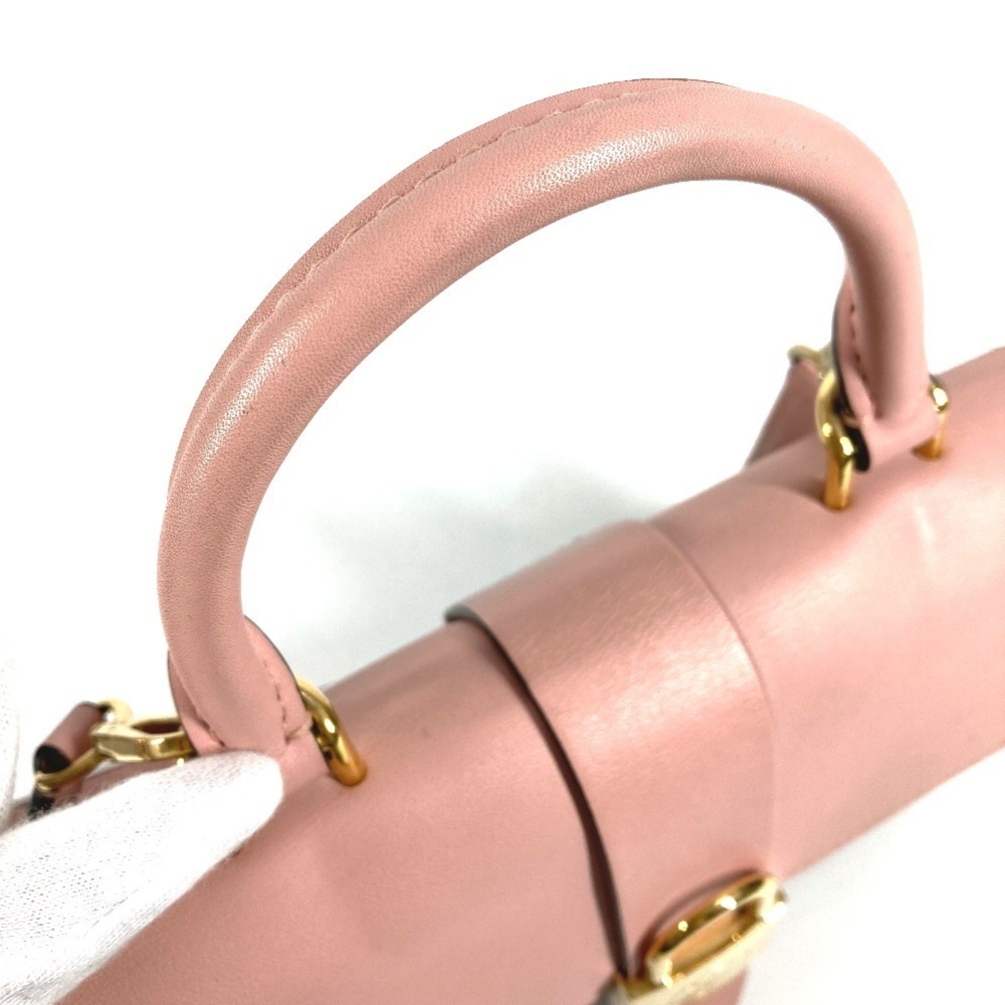 Louis Vuitton Monogram Brown Pink Rose Poudre Monogram Leather Handbag Shoulder Bag (Pre-Owned)