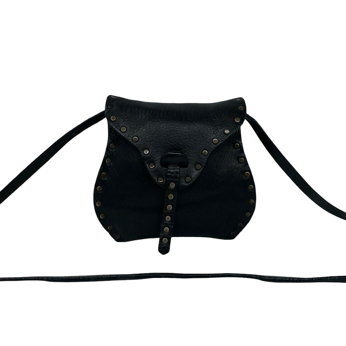 Celine Black Leather Pochette Shoulder Bag (Pre-Owned)