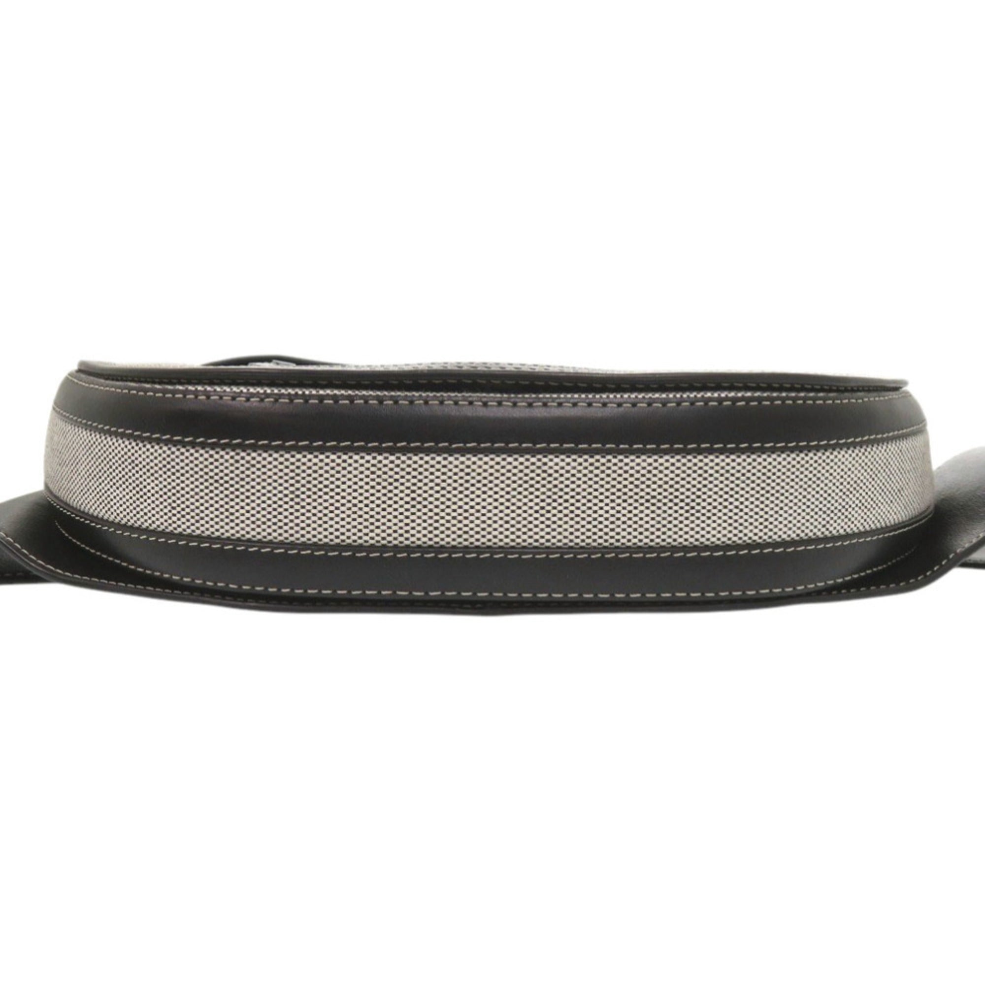 Burberry Black Canvas Leather Fanny Pack (Pre-Owned)