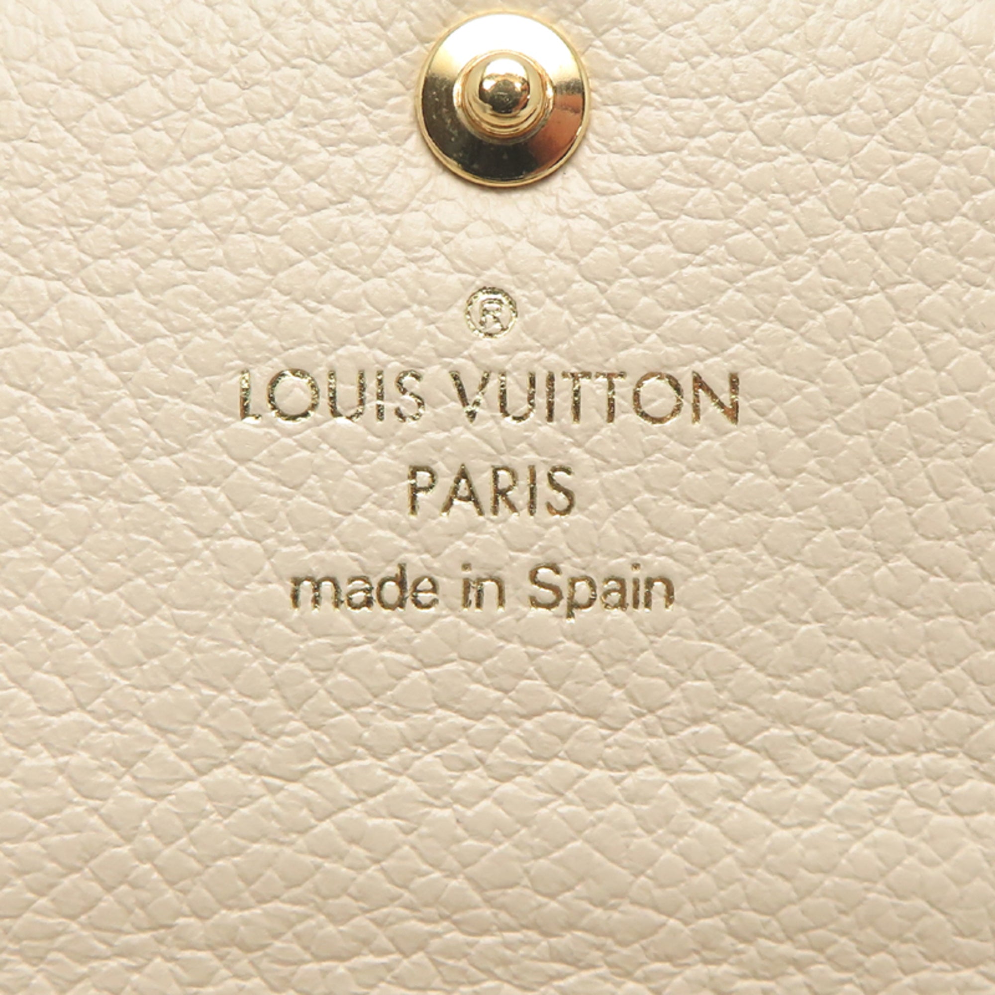 Louis Vuitton Cream Monogram Empreinte Coin Purse/Coin Case (Pre-Owned)