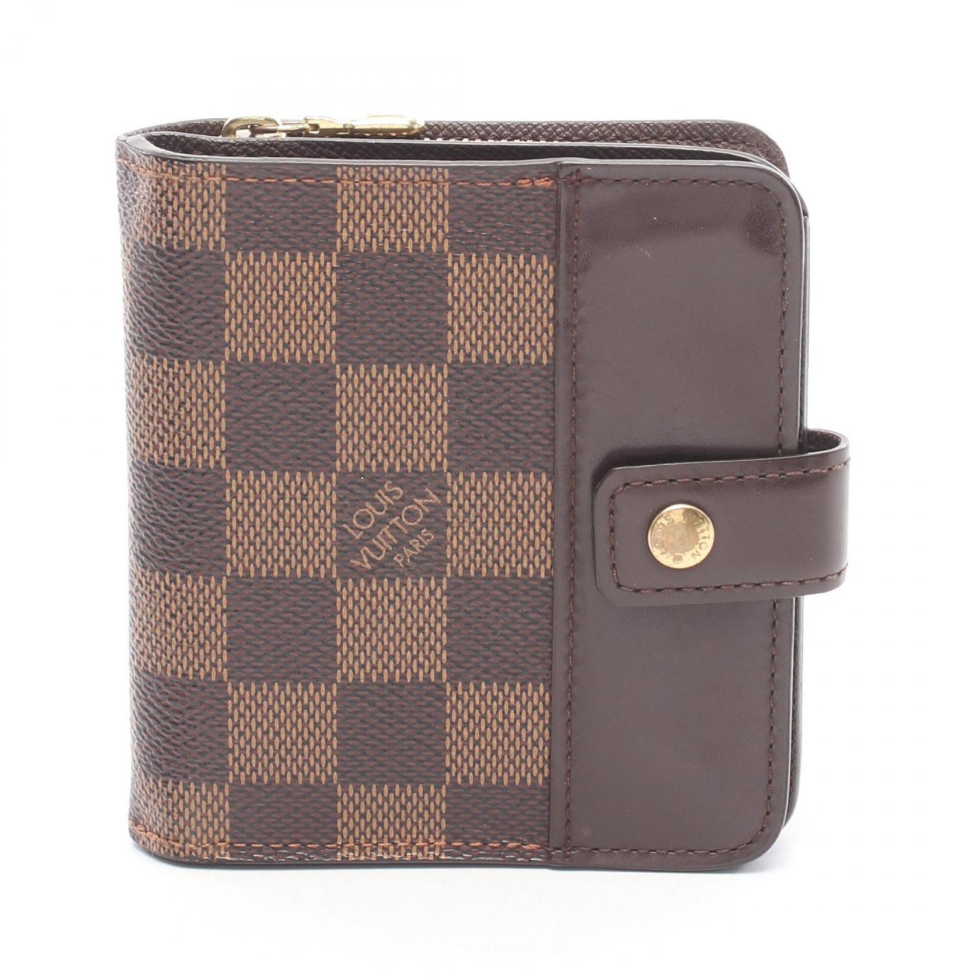 Louis Vuitton Brown Leather Pvc Wallet (Bi-Fold) (Pre-Owned)