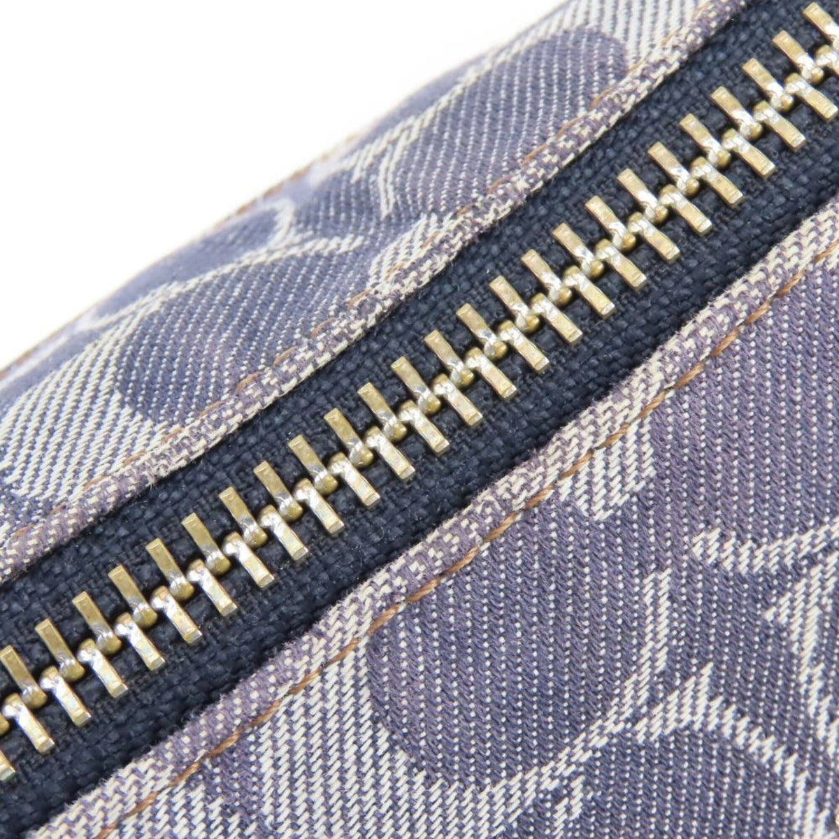 Coach Navy Signature Line Shoulder Bag (Pre-Owned)