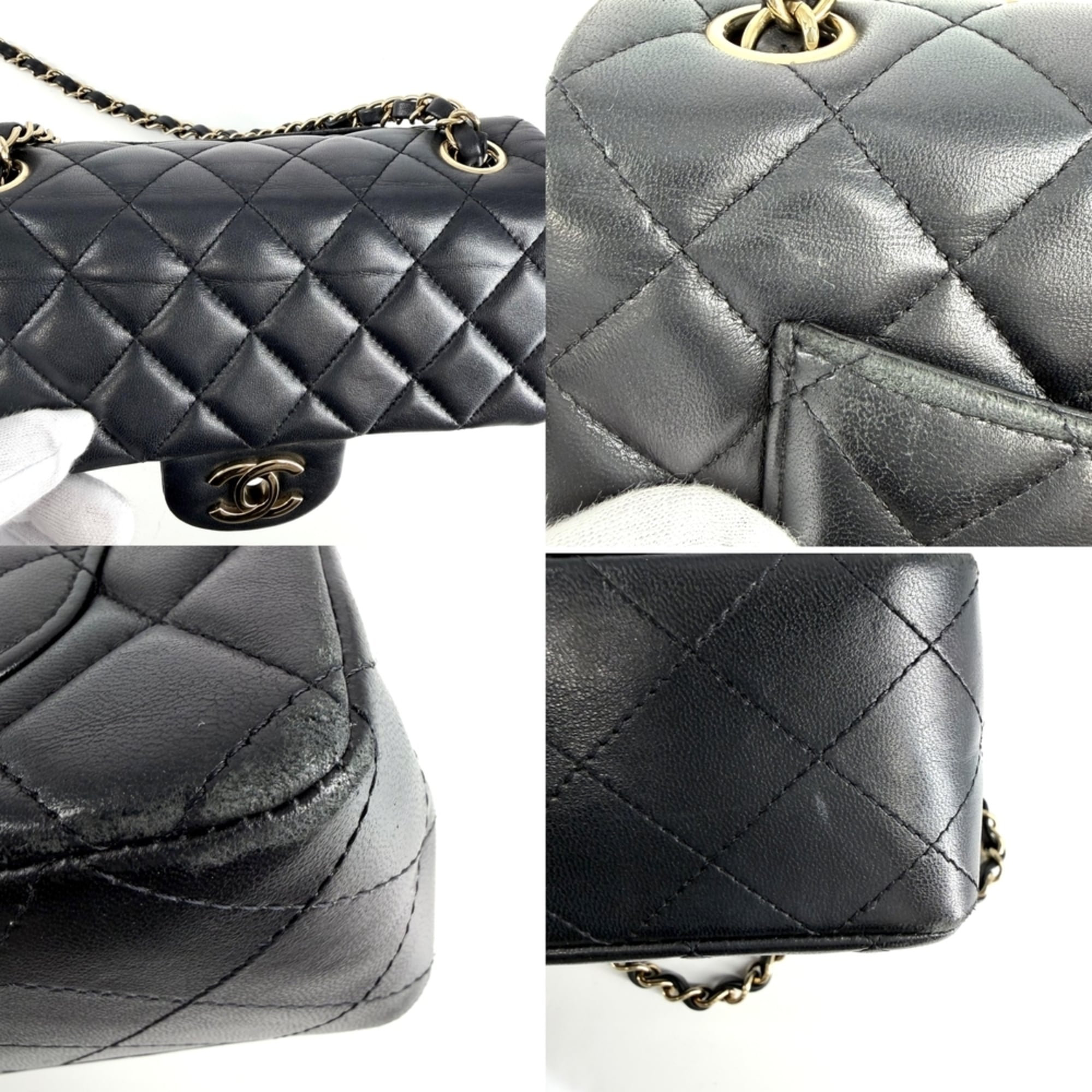 Chanel Black Leather Shoulder Bag (Pre-Owned)