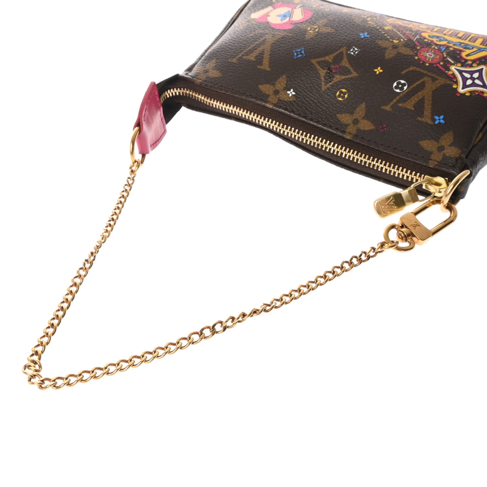Louis Vuitton Brown Canvas Monogram Pochette Pouch (Pre-Owned)