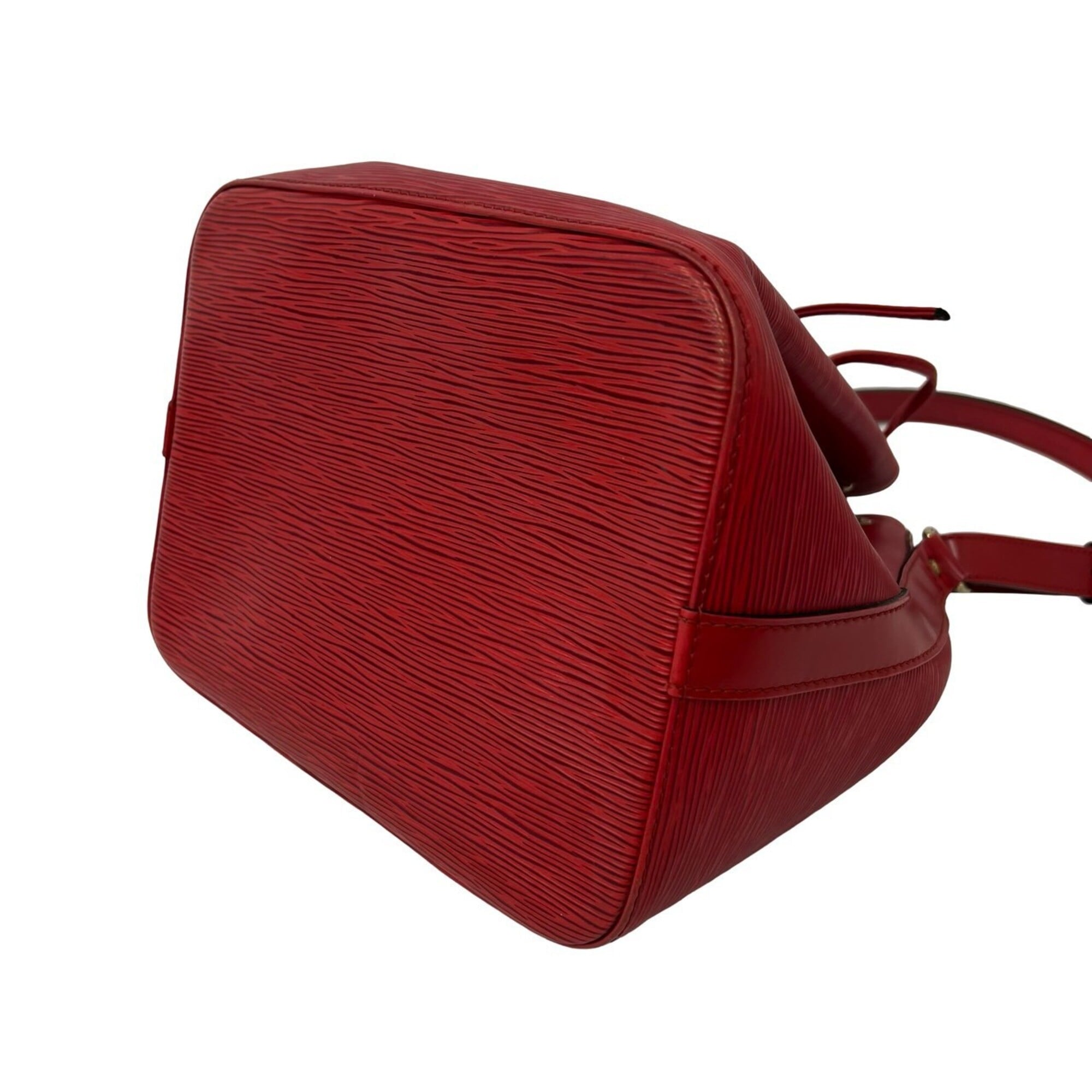 Louis Vuitton Red Color Leather Shoulder Bag (Pre-Owned)
