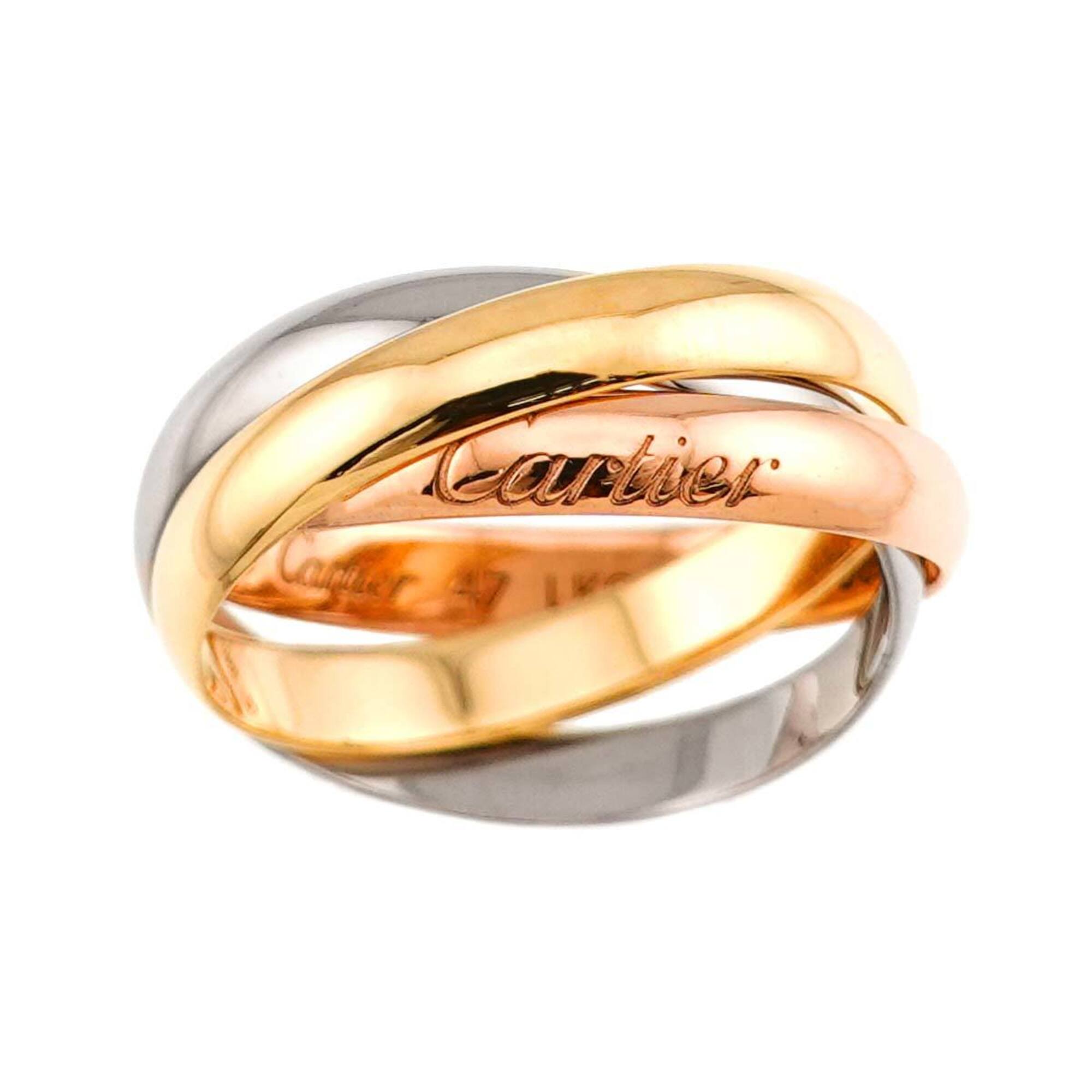 Cartier Yellow Gold (18K) Pink Gold (18K) White Gold (18K) Band Ring (Pre-Owned)
