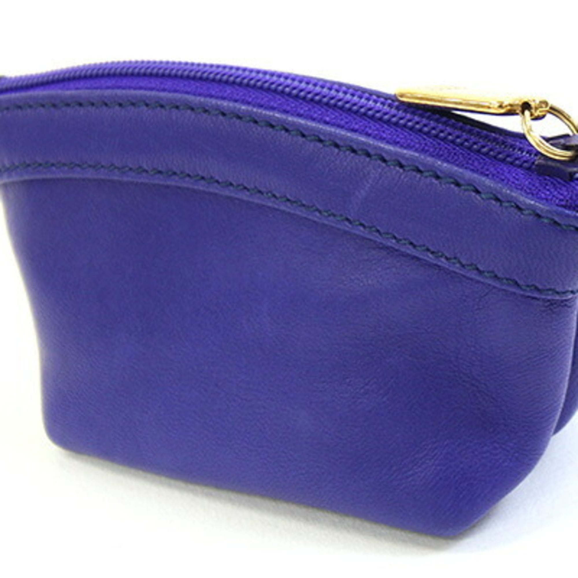 Gucci Blue Leather Coin Purse/Coin Case (Pre-Owned)