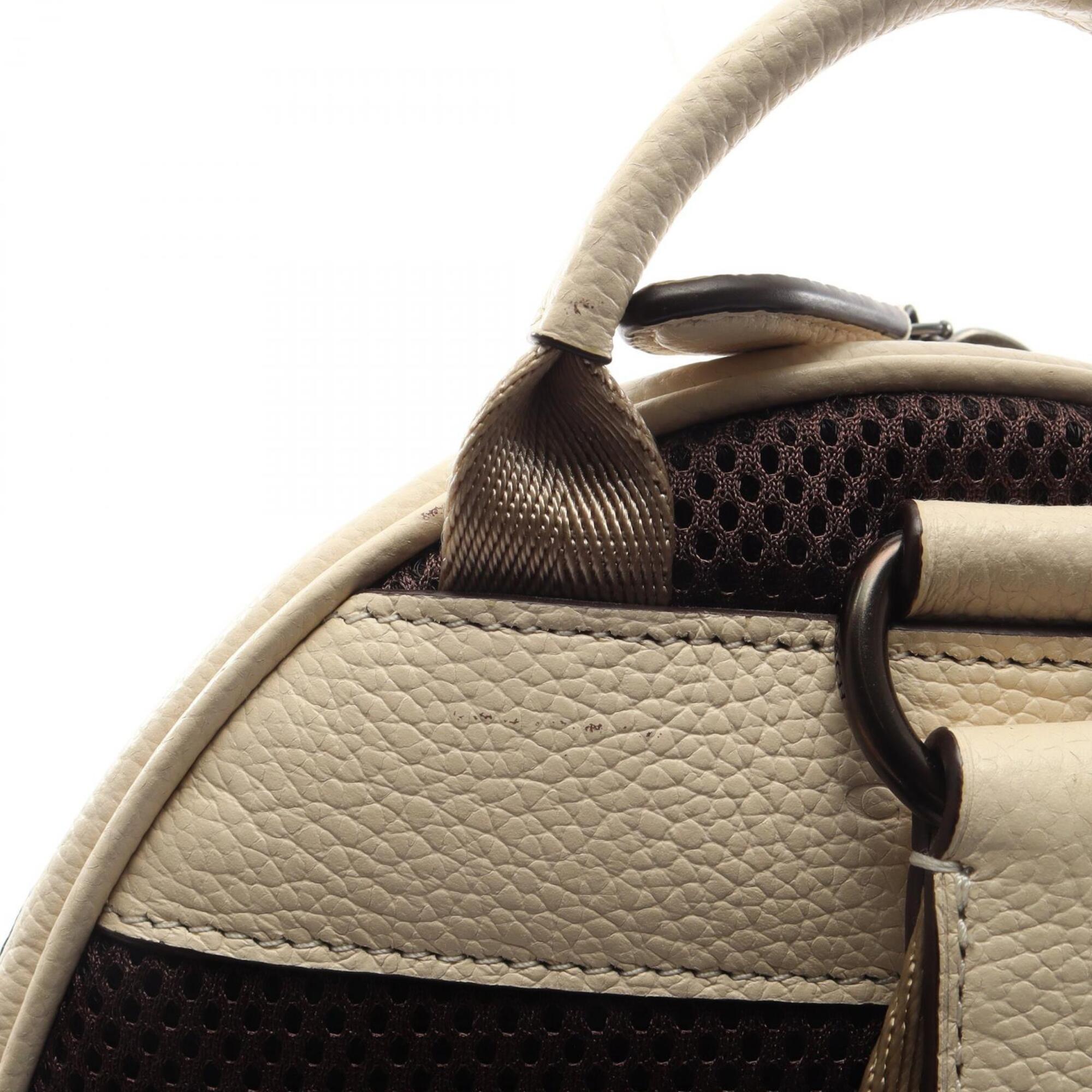 Coach Ivory Leather Fanny Pack Handbag (Pre-Owned)