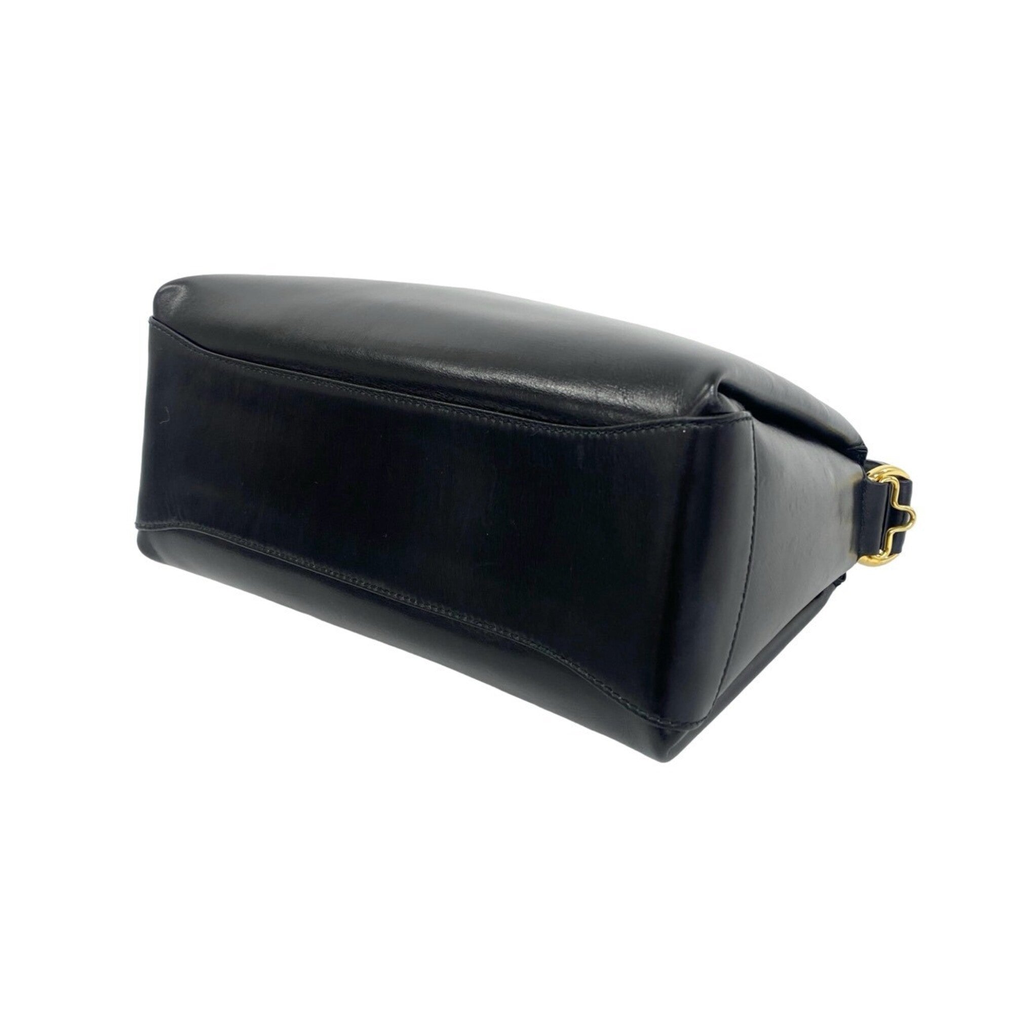 Gucci Black Leather Handbag Shoulder Bag (Pre-Owned)