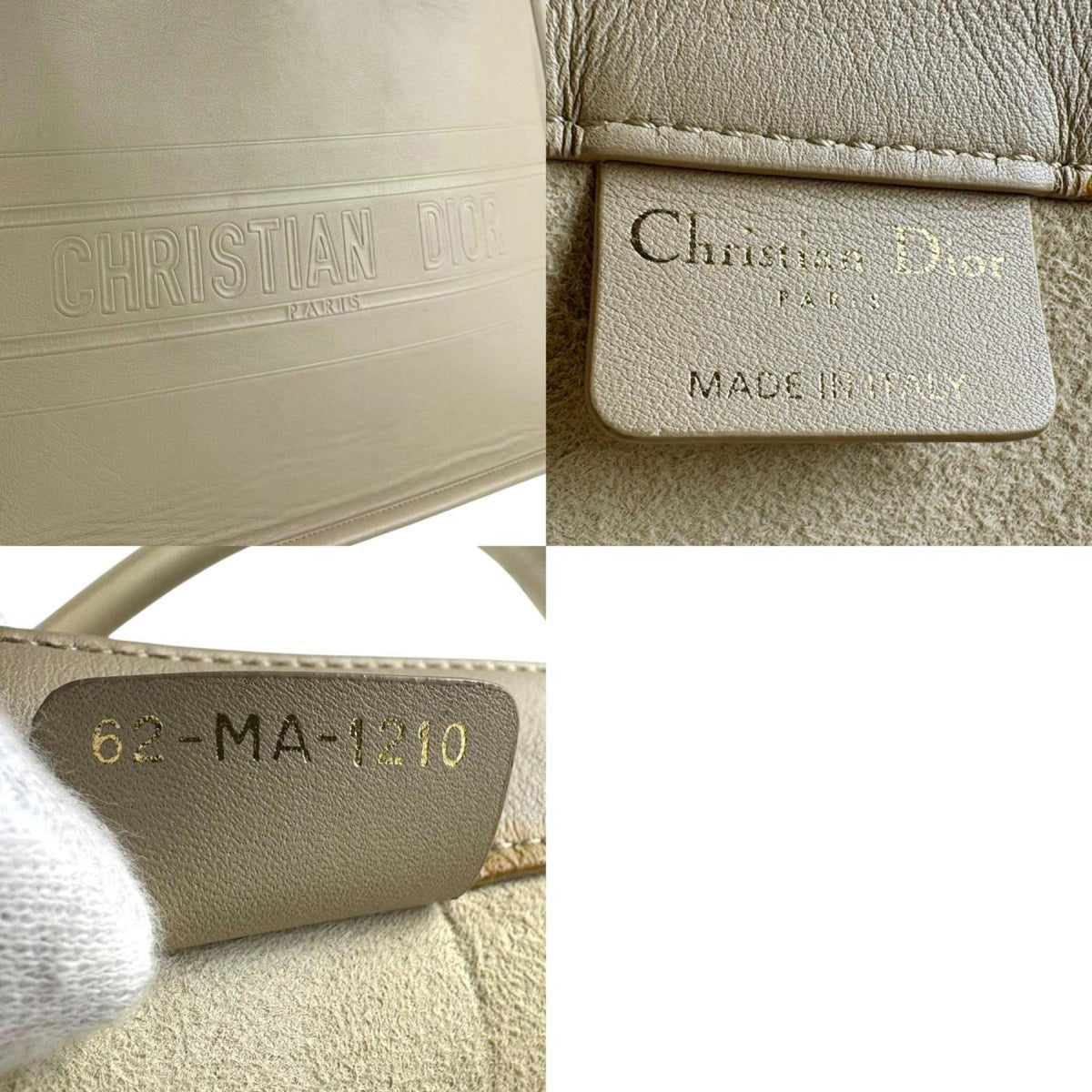 Christian Dior Beige Leather Handbag (Pre-Owned)