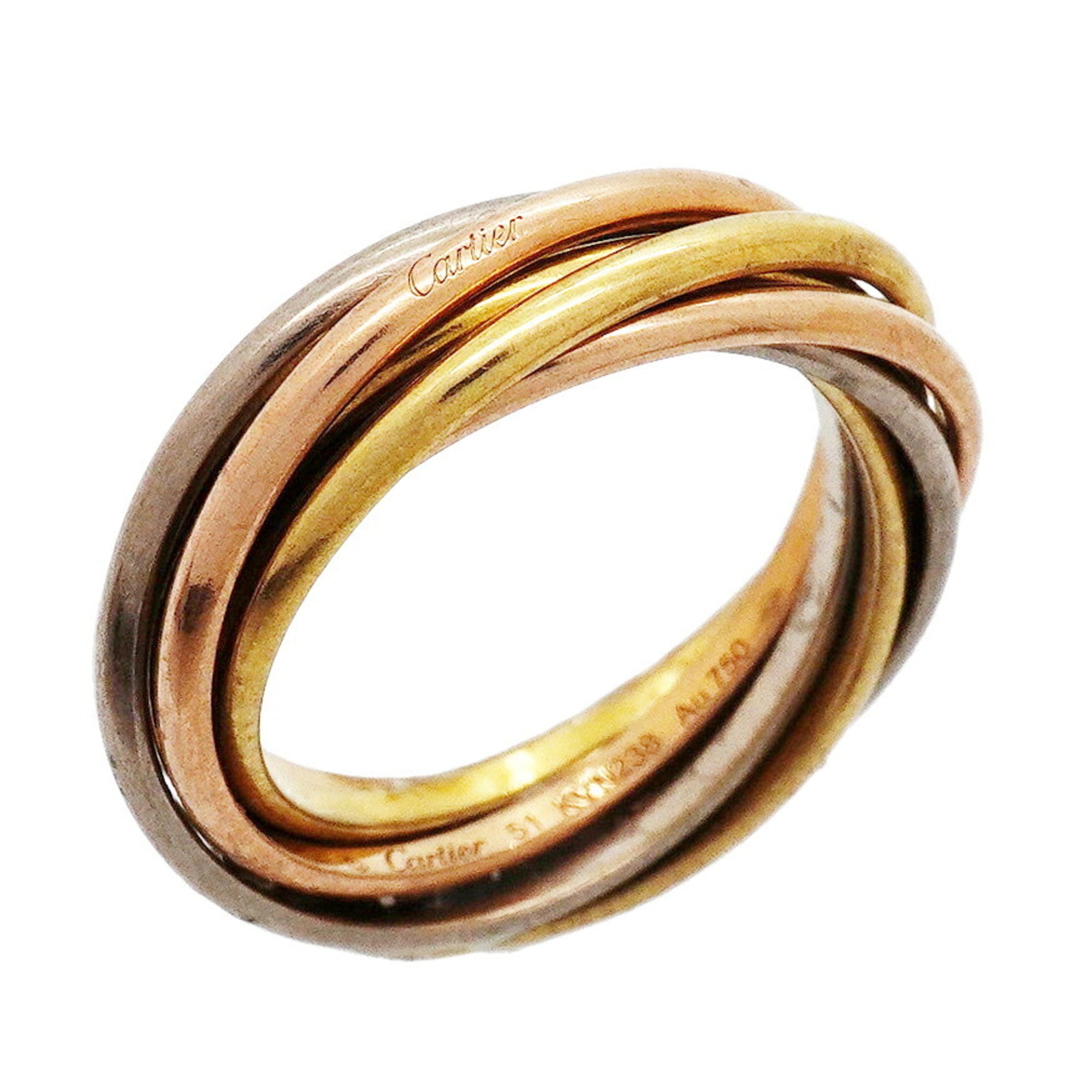 Cartier Yellow Gold (18K) Pink Gold (18K) White Gold (18K) Band Ring (Pre-Owned)