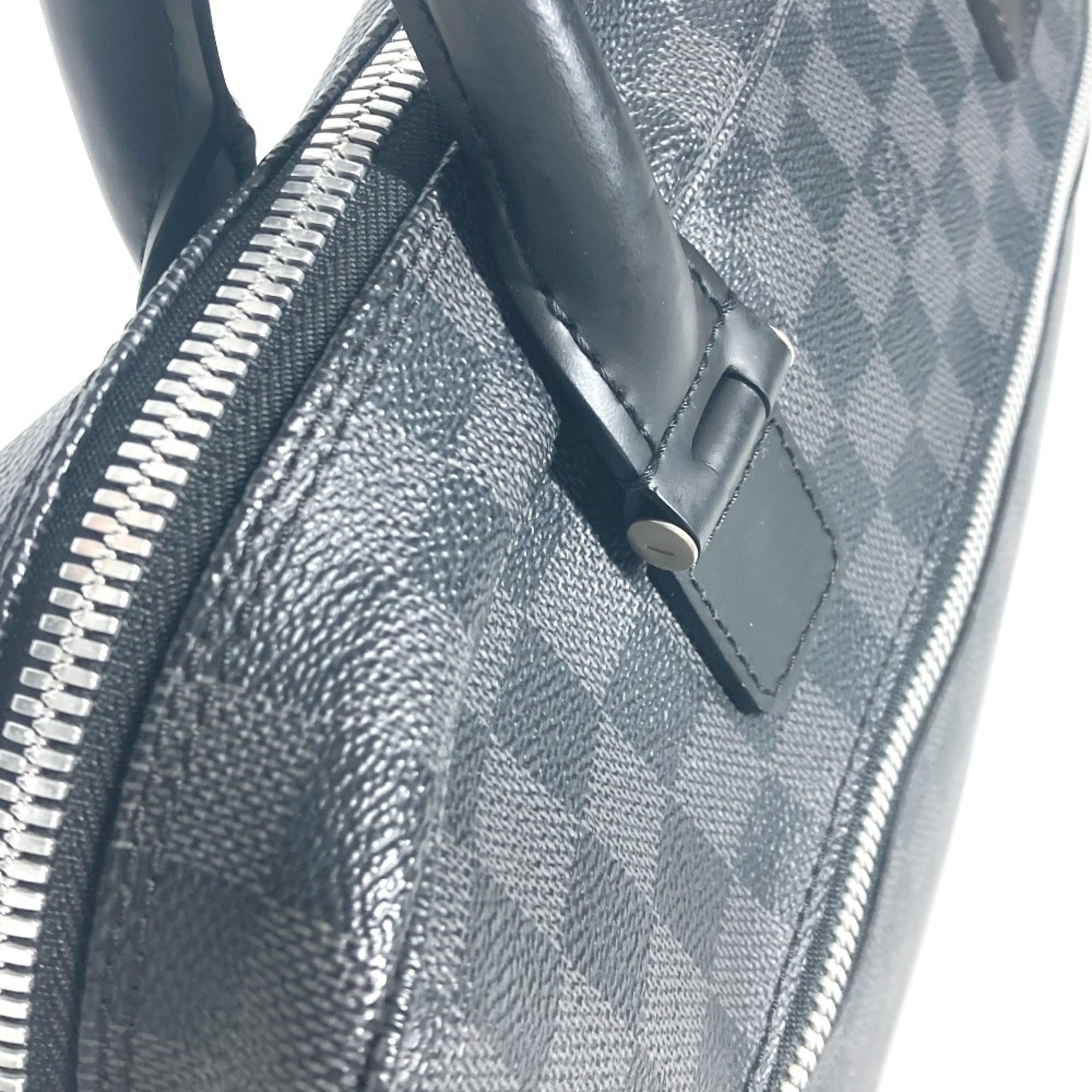 Louis Vuitton Black Damier Graphite Handbag Tote Bag (Pre-Owned)