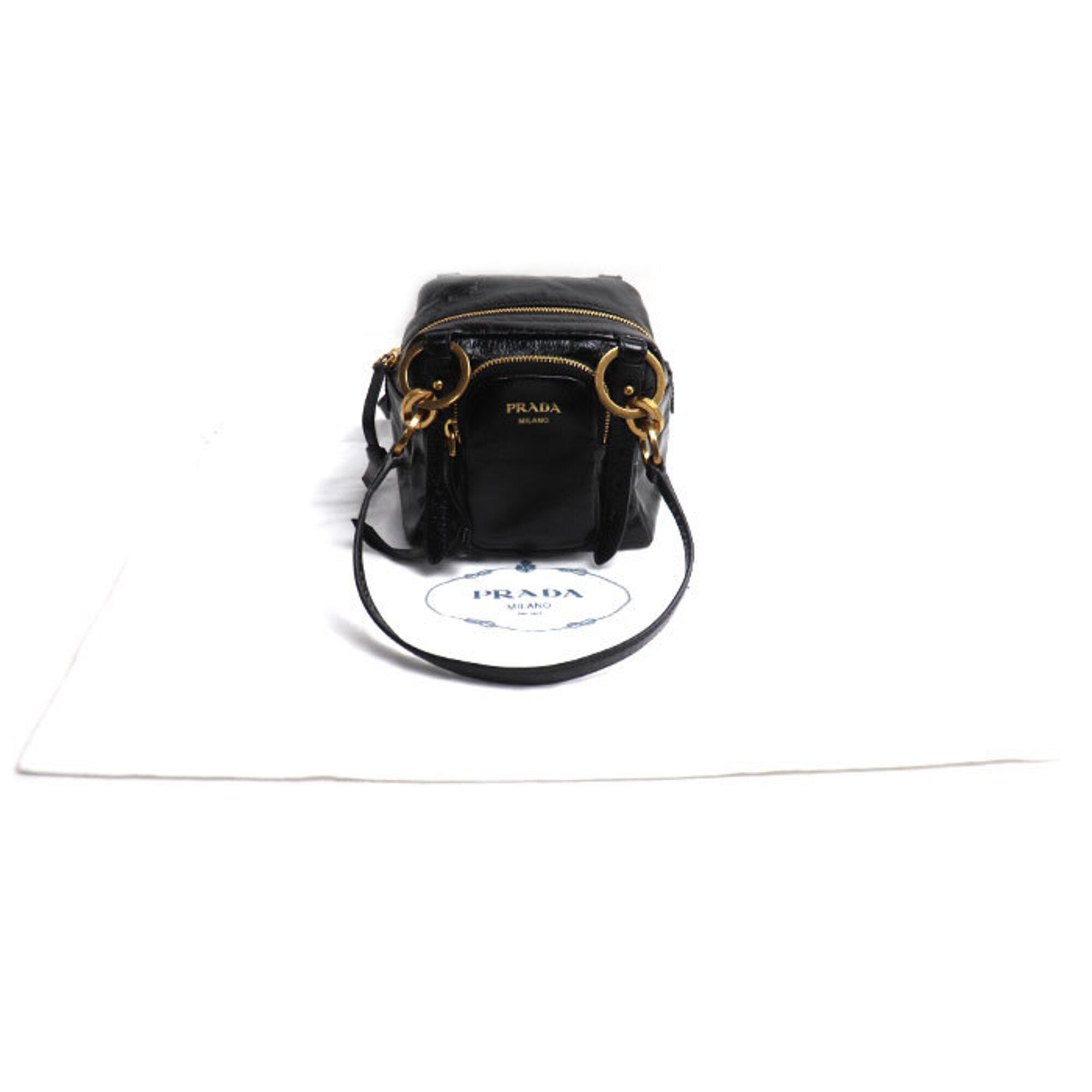 Prada Black Leather Handbag (Pre-Owned)