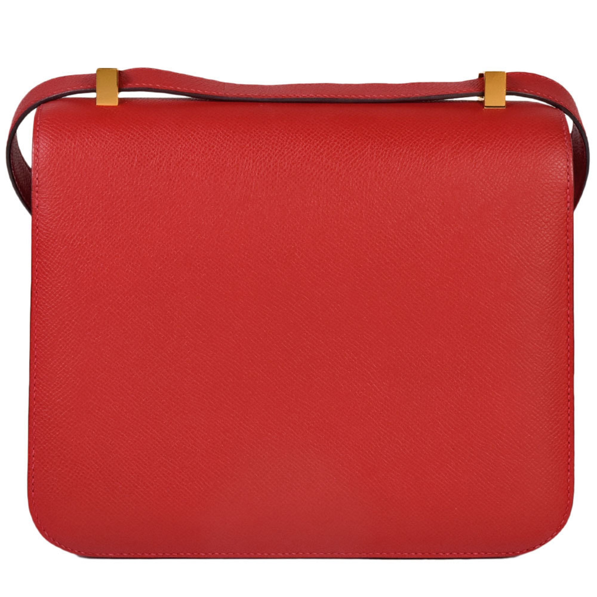Hermes Constance Red Color Leather Shoulder Bag (Pre-Owned)