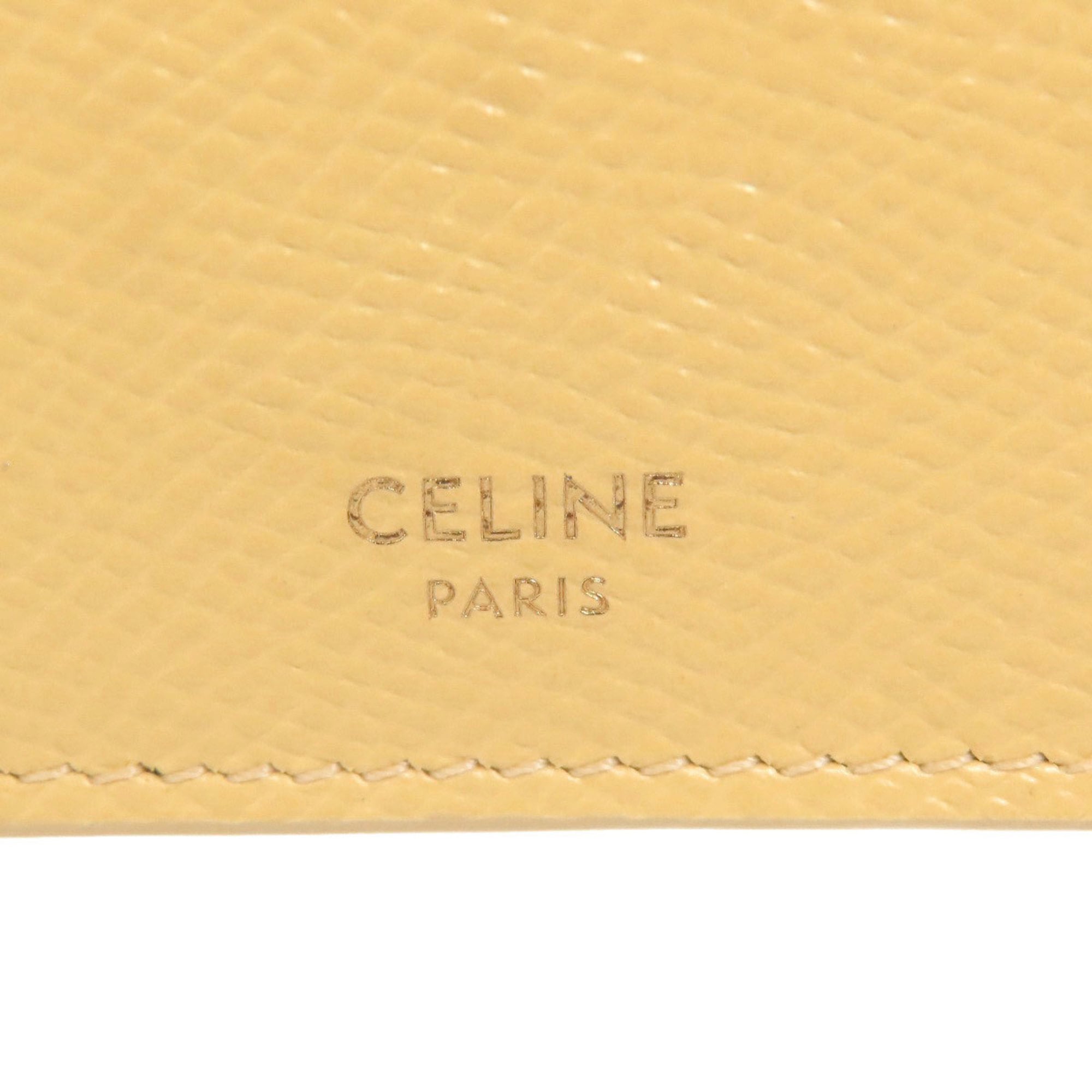 Celine Yellow Leather Wallet (Bi-Fold) (Pre-Owned)