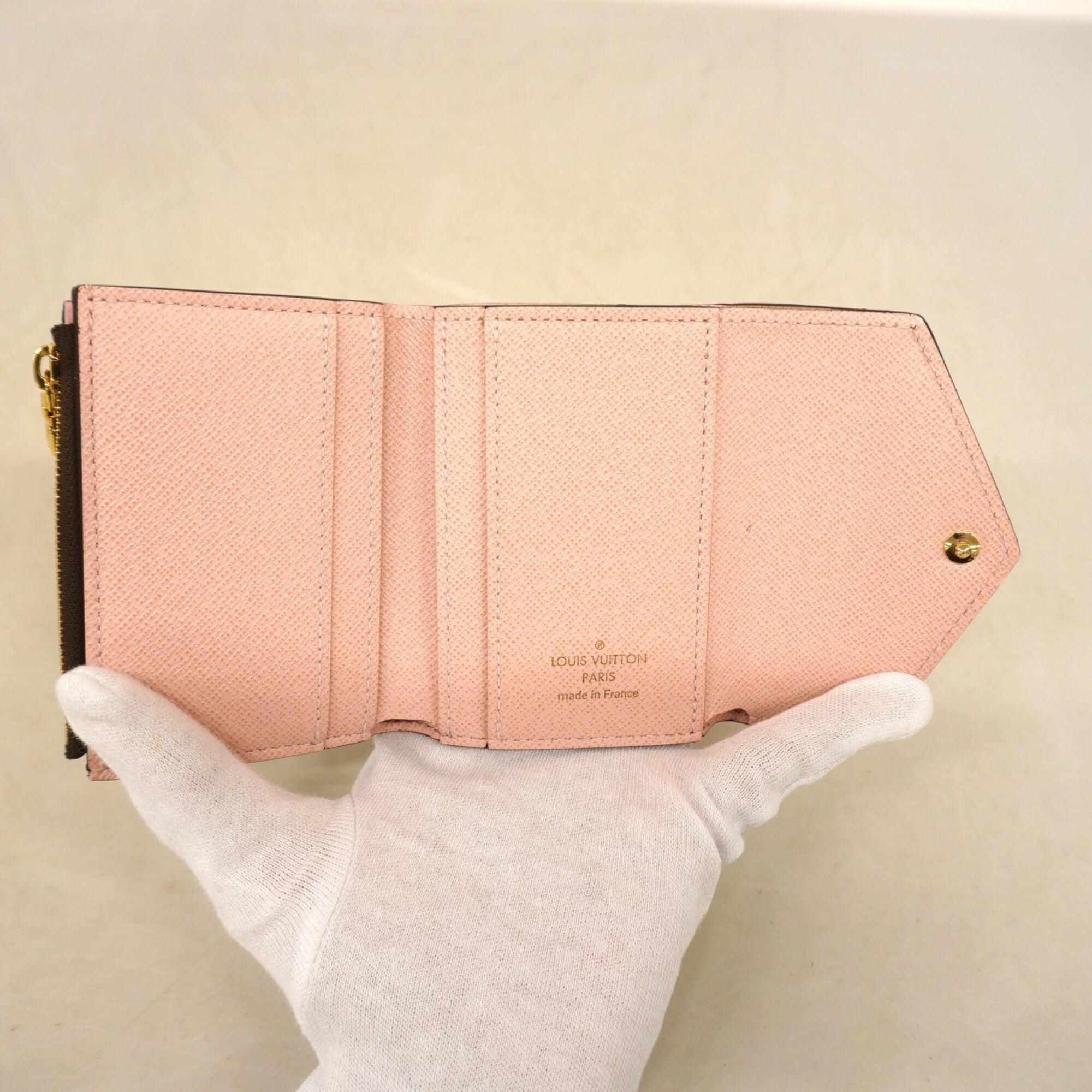 Louis Vuitton Brown Rose Ballerine Wallet (Tri-Fold) (Pre-Owned)