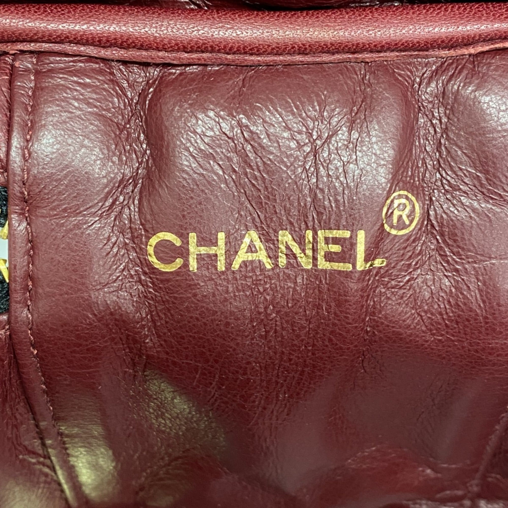 Chanel Black Leather Handbag Vanity Bag (Pre-Owned)