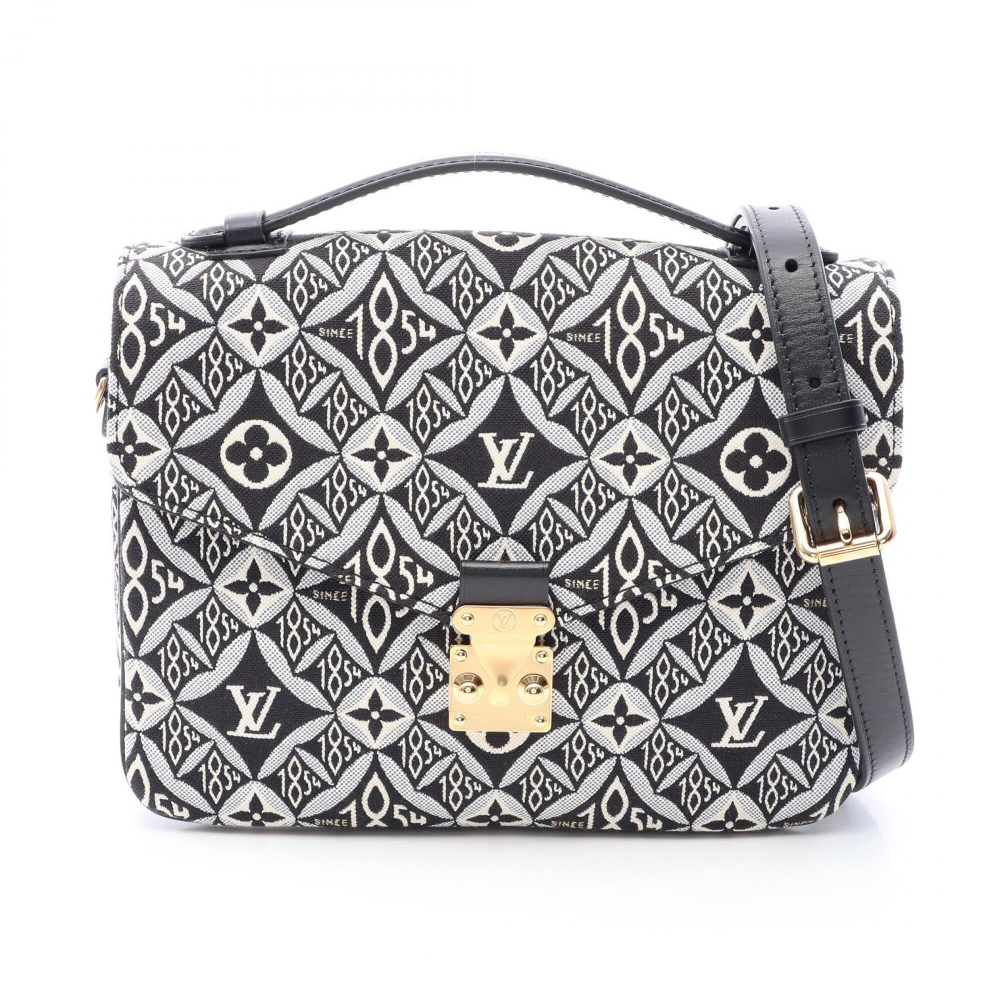 Louis Vuitton Black Monogram Multi-Color Canvas Handbag Pochette (Pre-Owned)