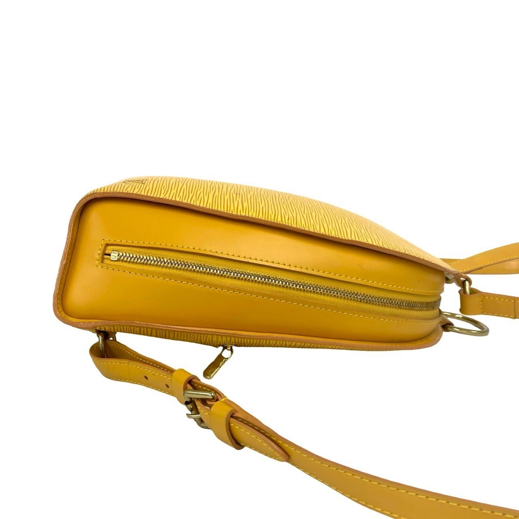 Louis Vuitton Yellow Leather Backpack (Pre-Owned)