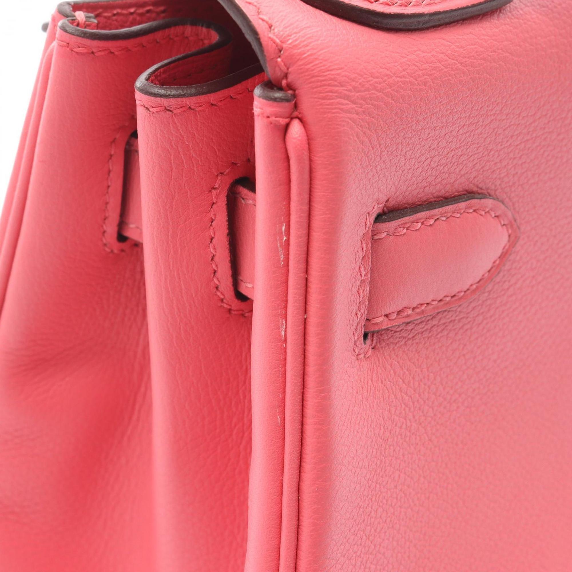 Hermes Pink Leather Handbag (Pre-Owned)