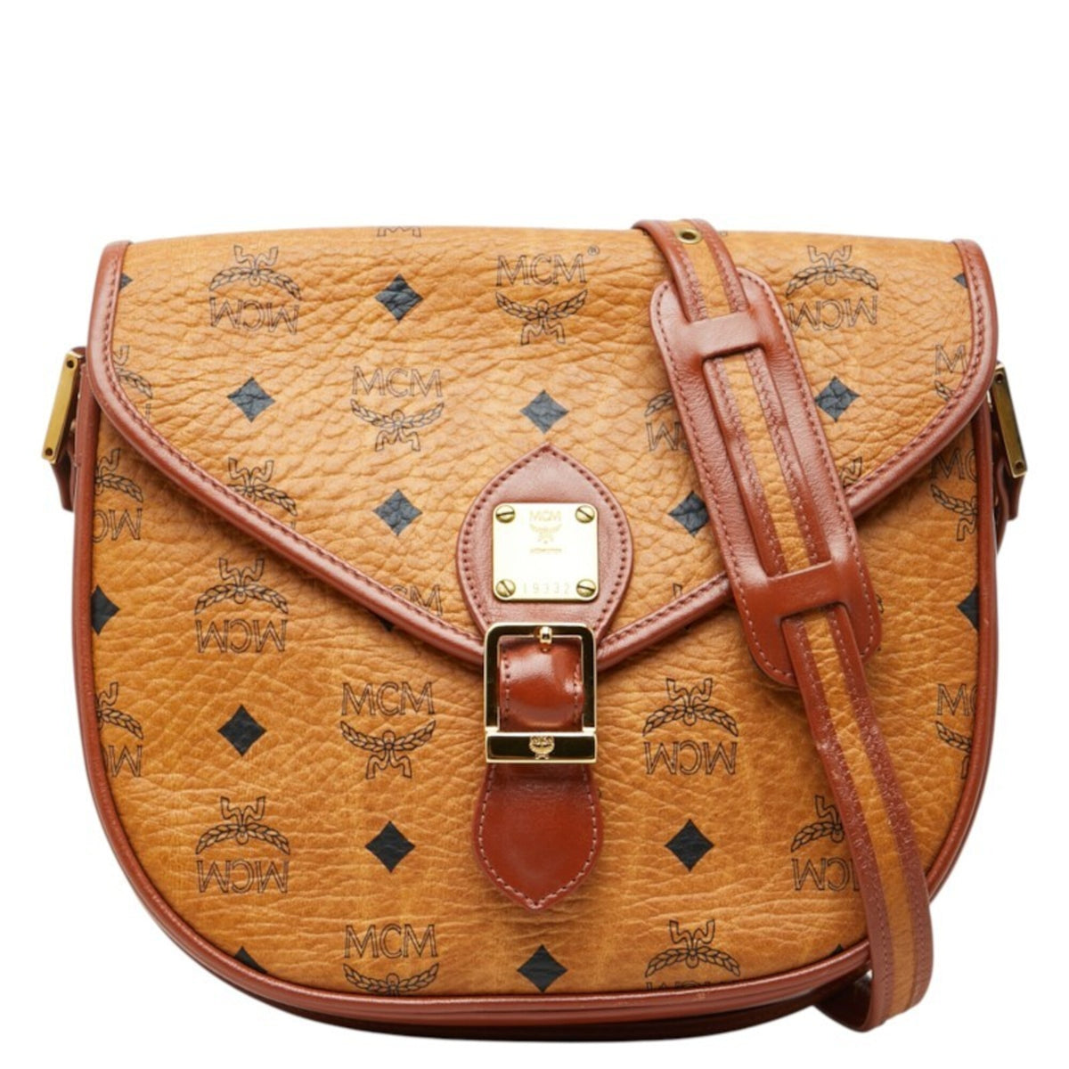 Mcm Brown Pvc Leather Shoulder Bag (Pre-Owned)