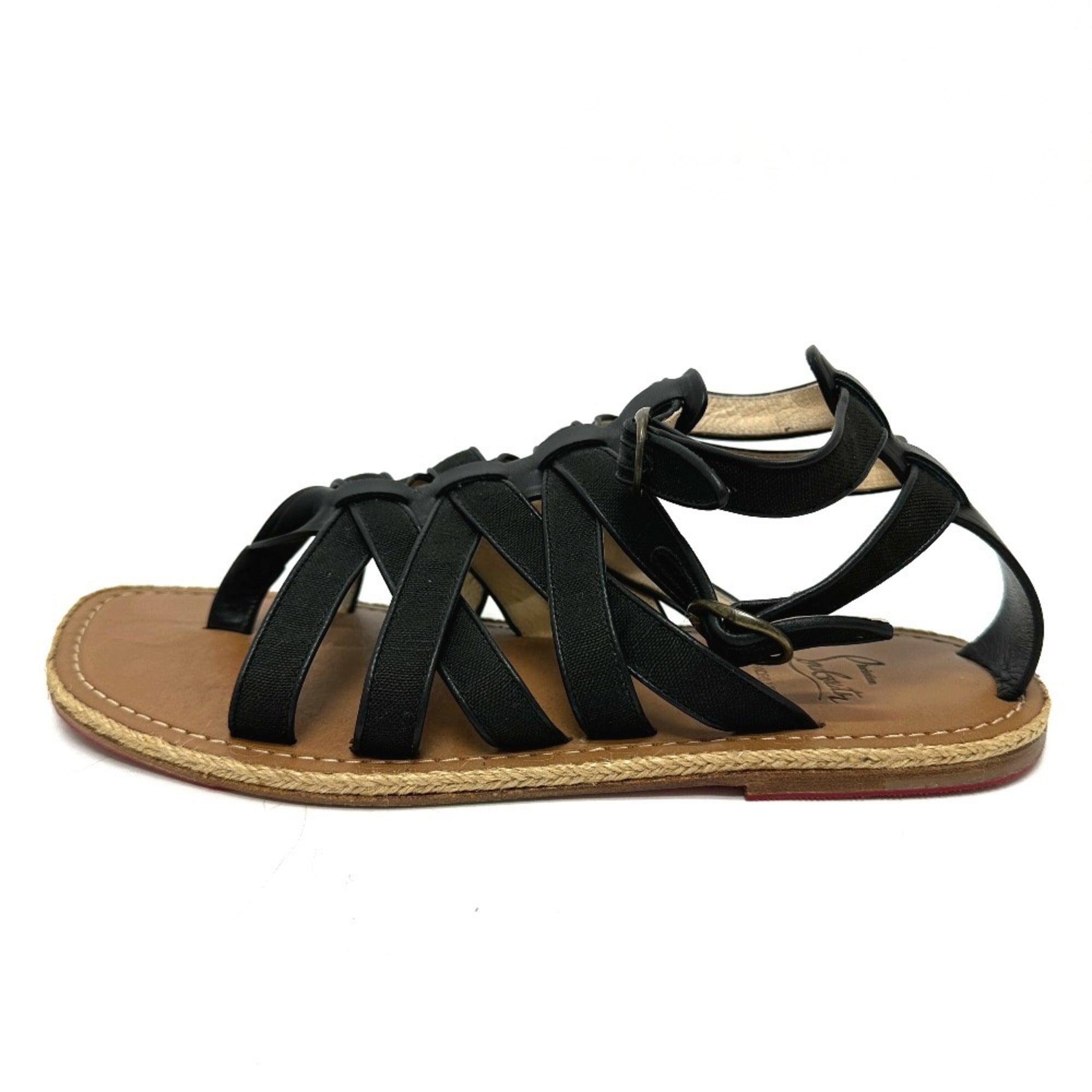 Christian Louboutin Black Brown Sandals (Pre-Owned)