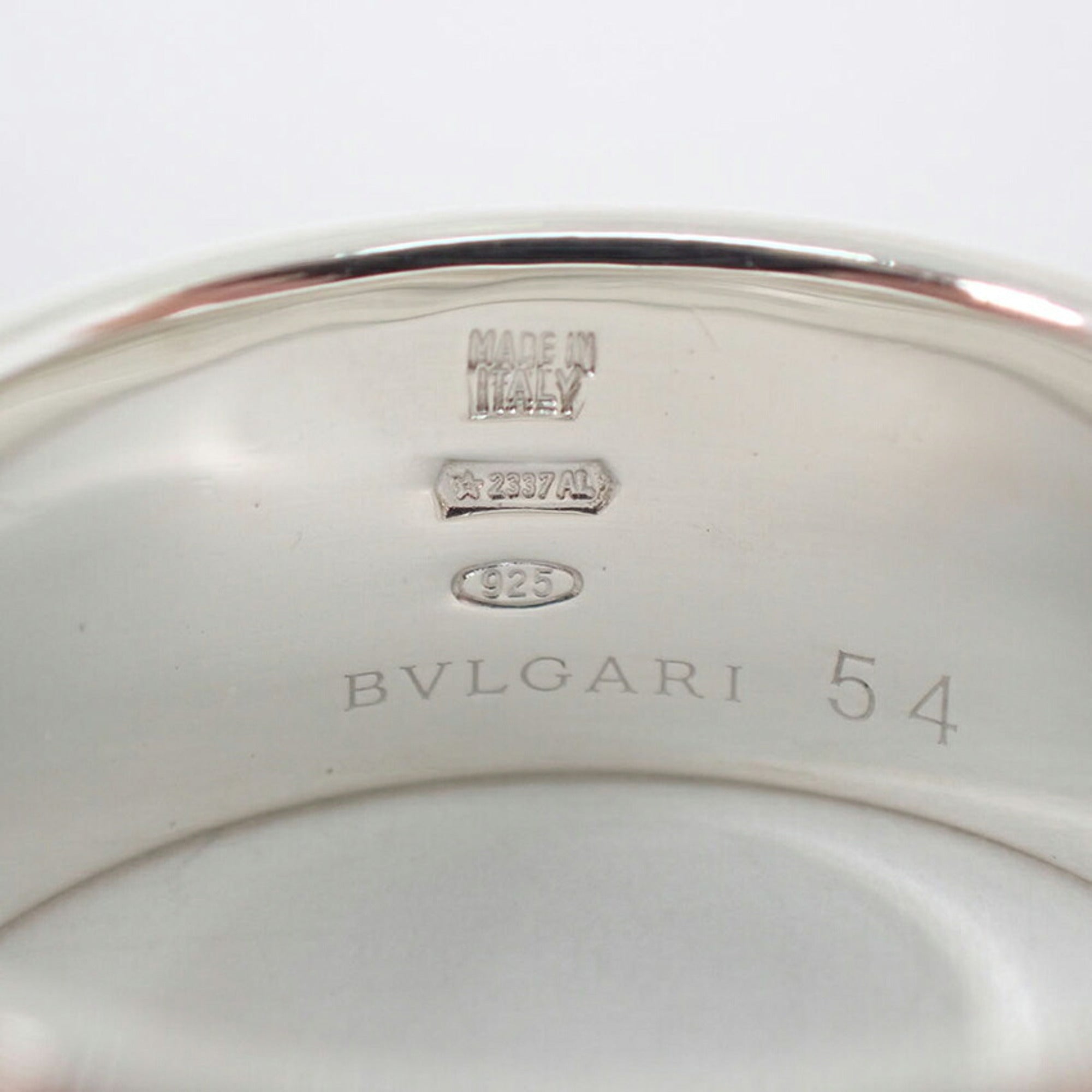 Bvlgari Sterling Silver 925 Band Ring (Pre-Owned)