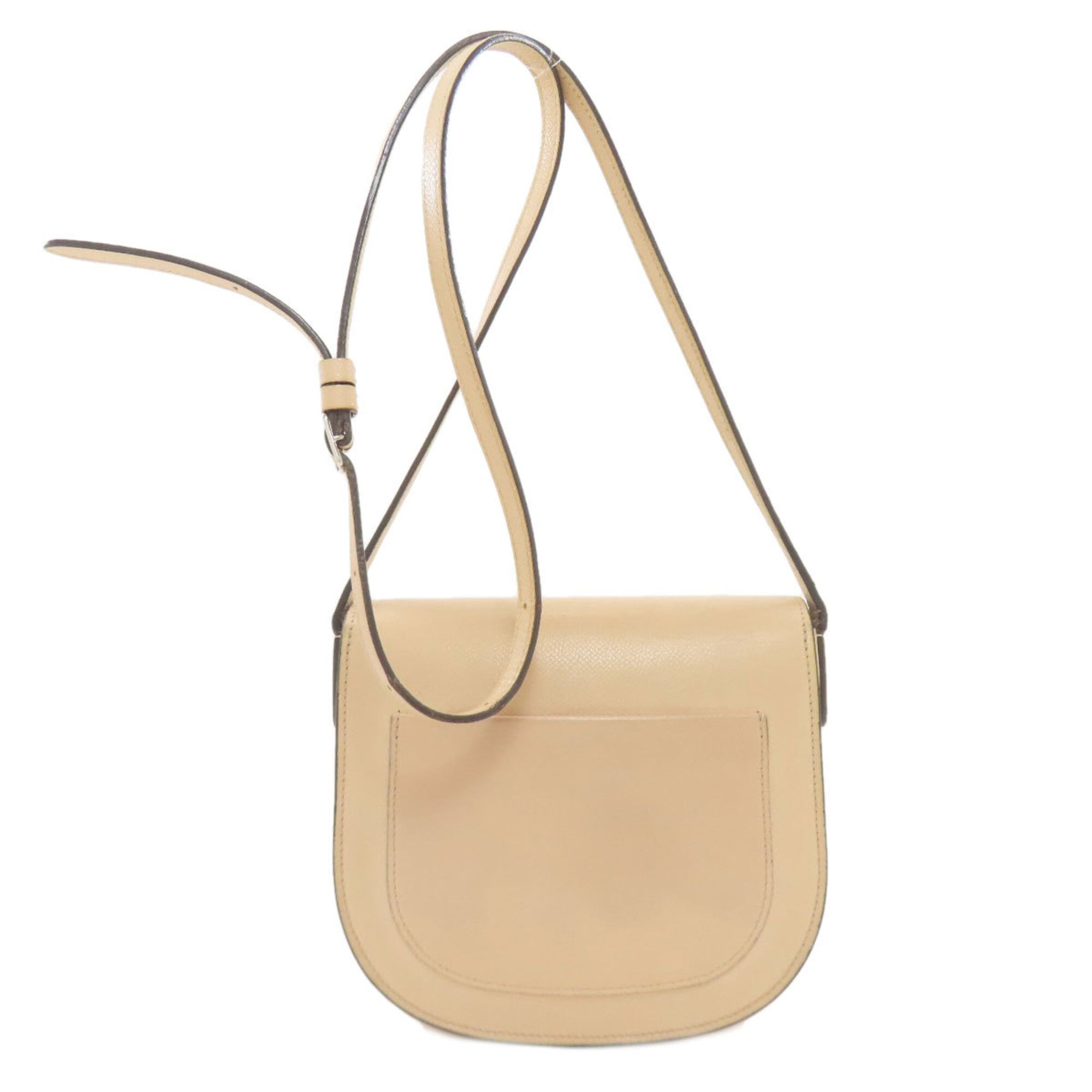 Celine Beige Leather Shoulder Bag (Pre-Owned)