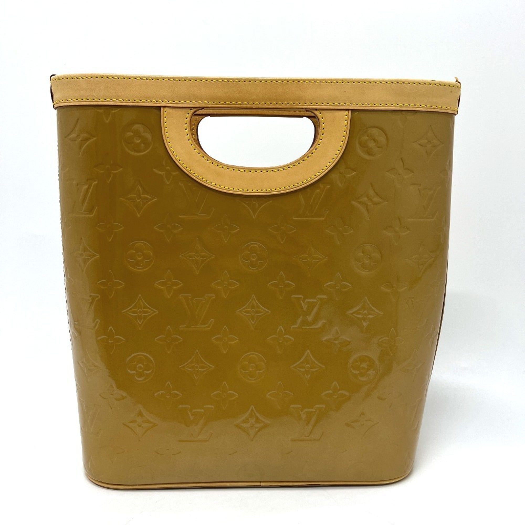 Louis Vuitton Beige Noisette Monogram Vernis Canvas Handbag Tote Bag (Pre-Owned)