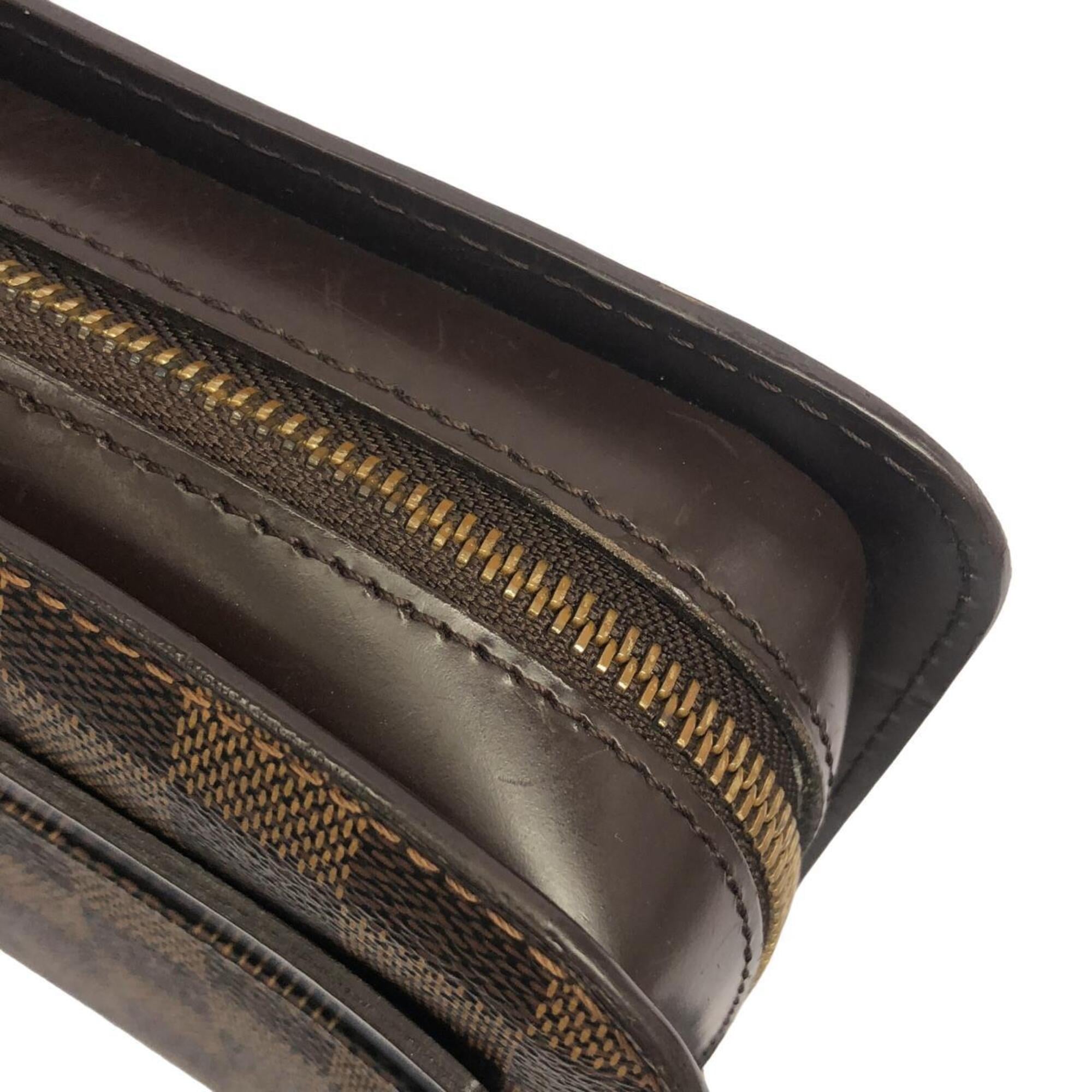 Louis Vuitton Ebene Coated Canvas Clutch Bag (Pre-Owned)
