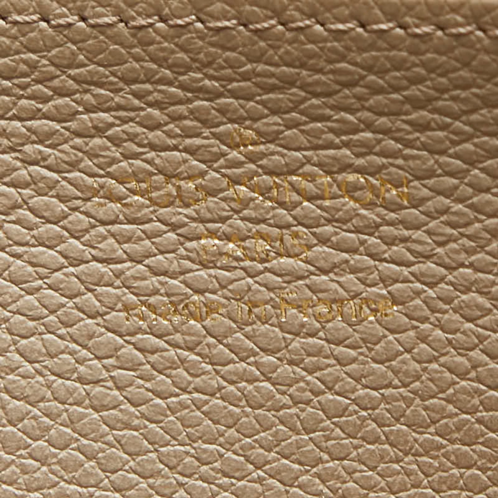 Louis Vuitton Beige Cream Tourterelle Leather Long Wallet (Bi-Fold) (Pre-Owned)