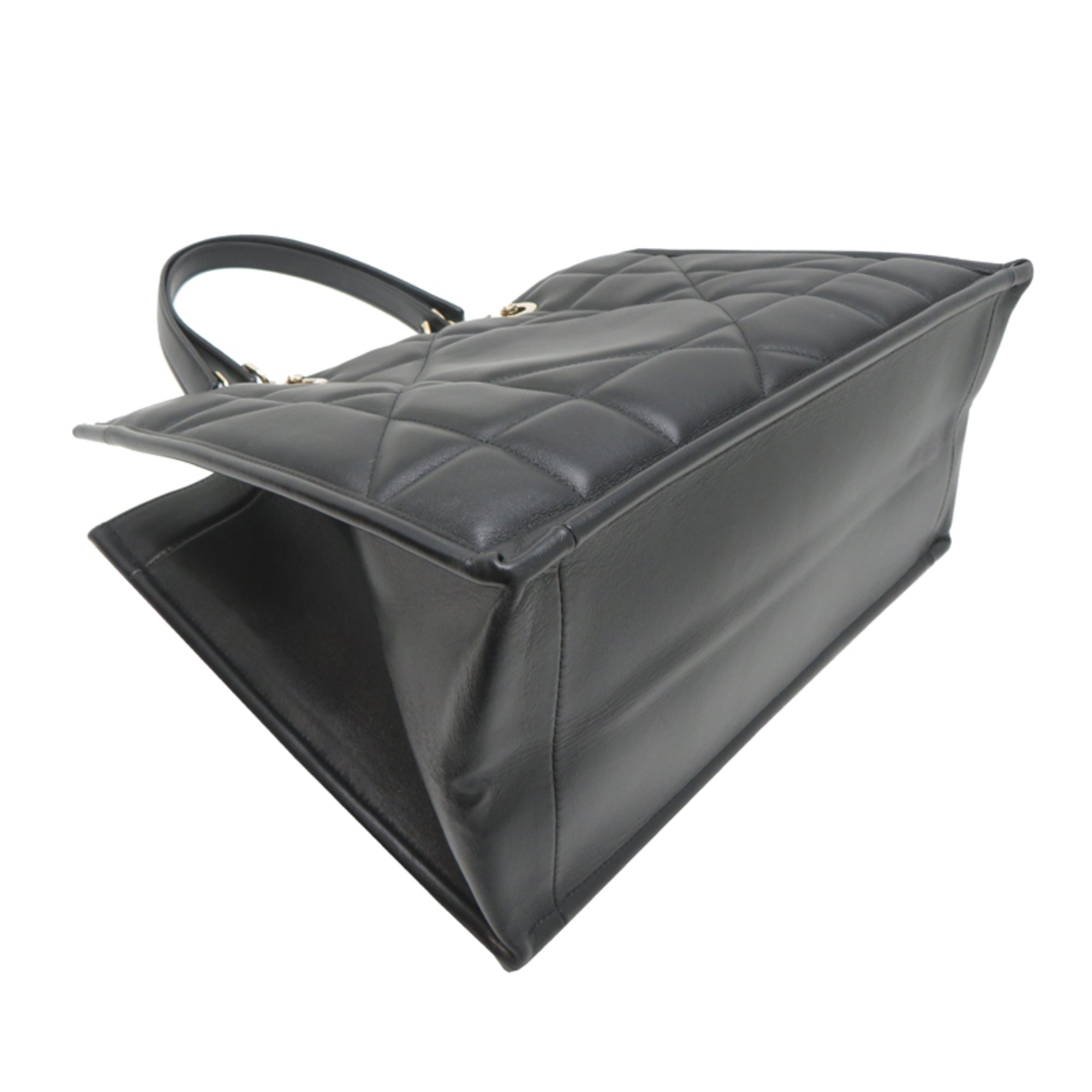 Christian Dior Black Leather Tote Bag (Pre-Owned)