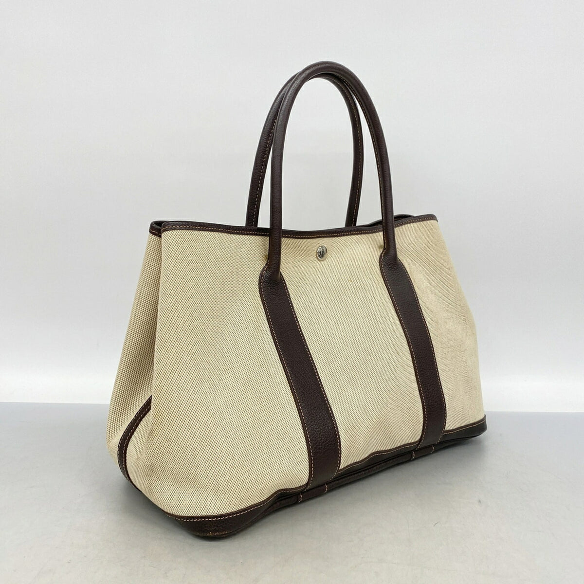 Hermes Brown Toile H Tote Bag (Pre-Owned)