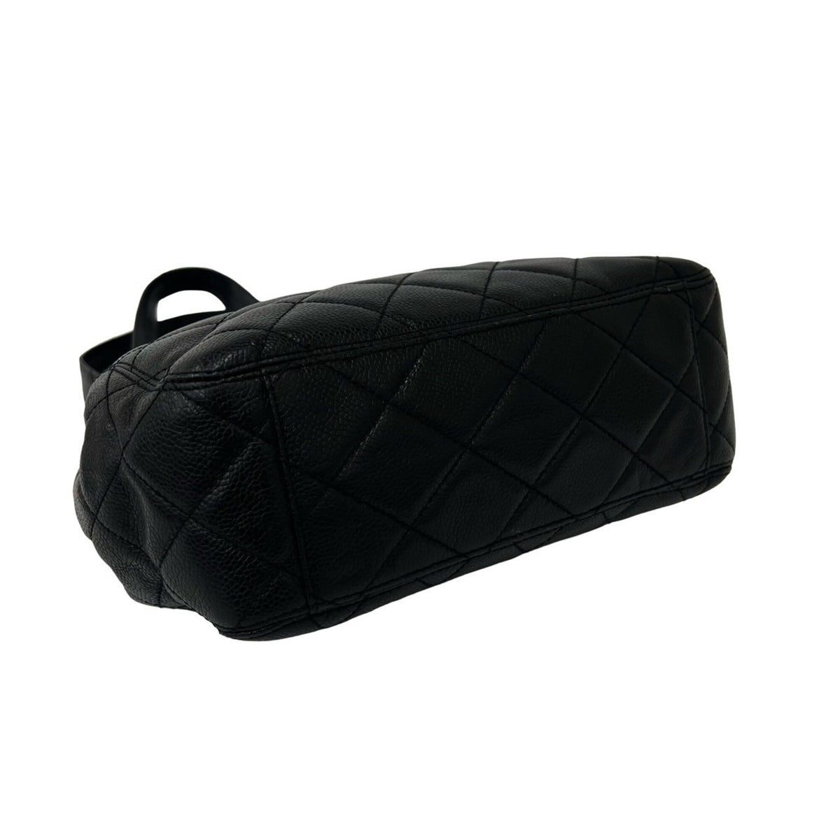 Chanel Black Grained Calfskin Shoulder Bag (Pre-Owned)