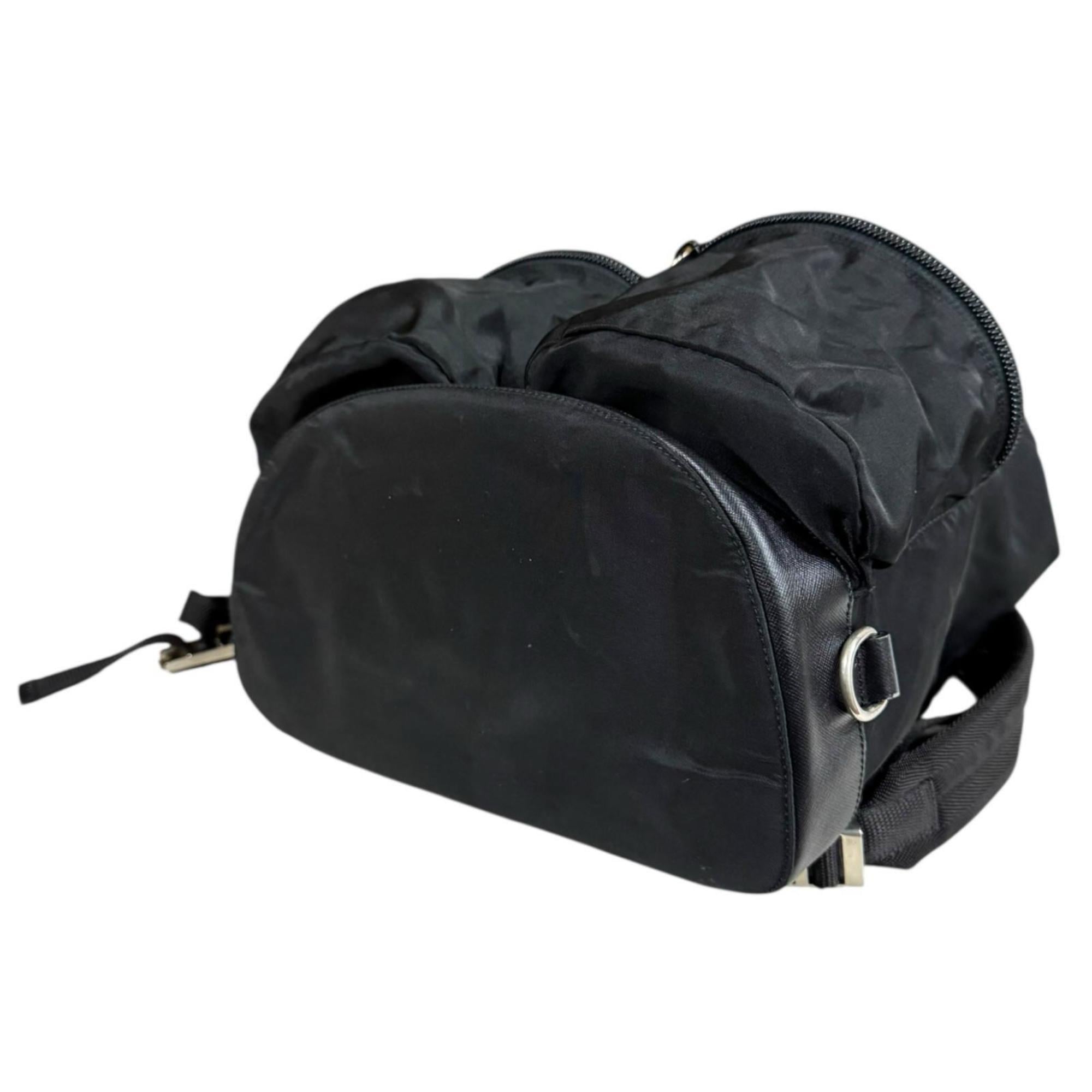 Prada Black Nero Nylon Backpack (Pre-Owned)