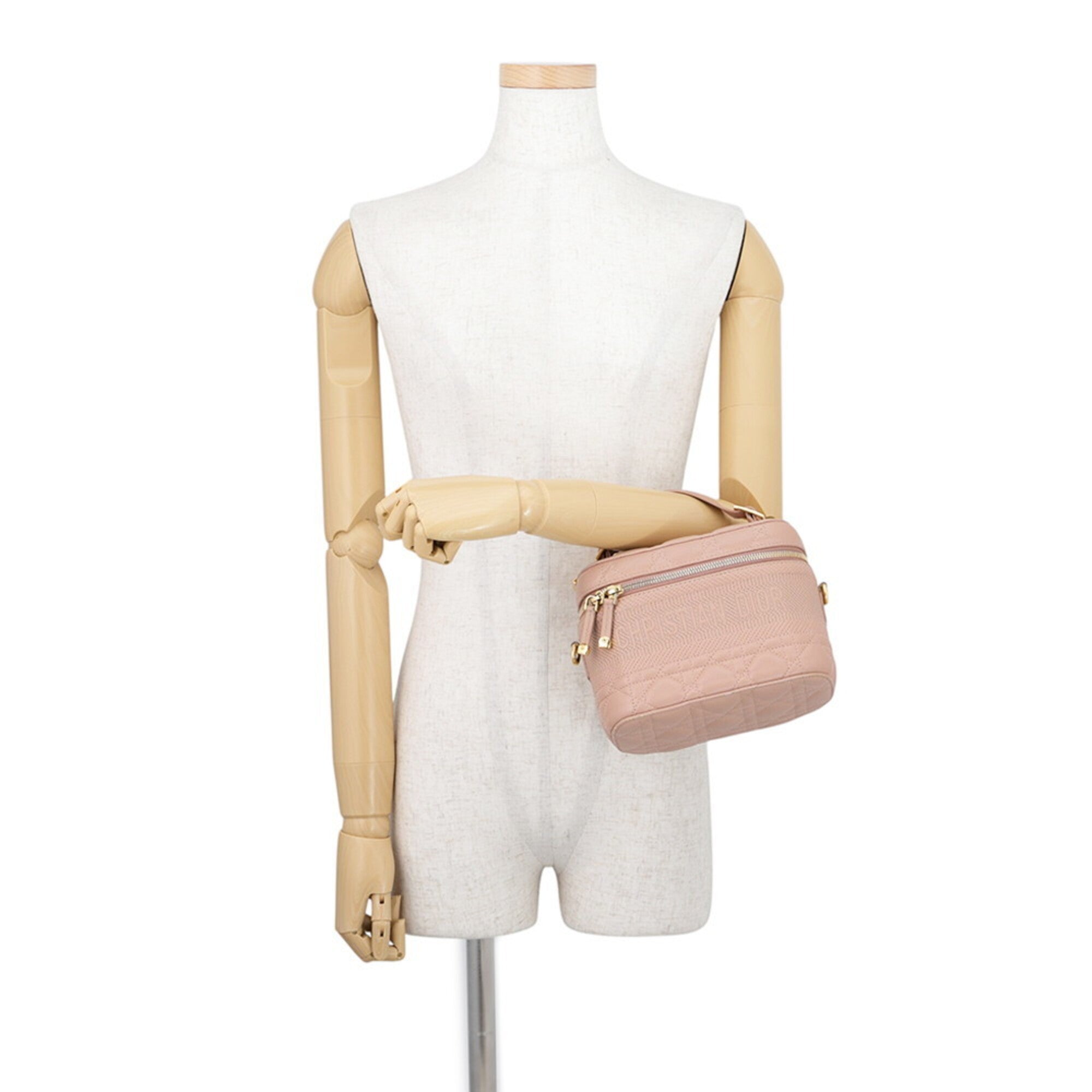 Christian Dior Gold Leather Handbag Shoulder Bag (Pre-Owned)