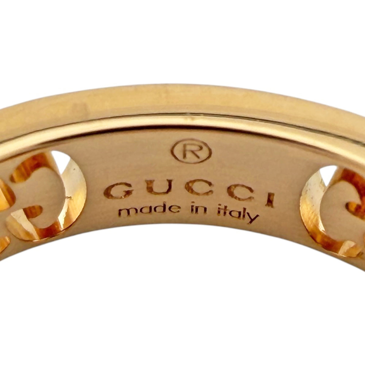 Gucci Pink Gold (18K) Band Ring (Pre-Owned)