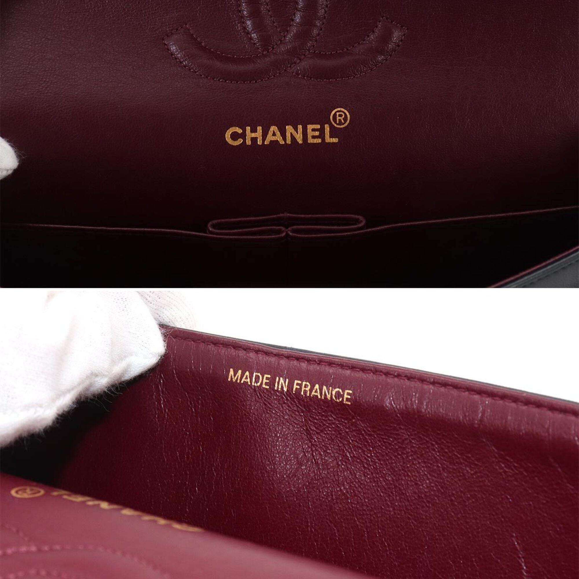 Chanel Matelasse Navy Leather Handbag Shoulder Bag (Pre-Owned)