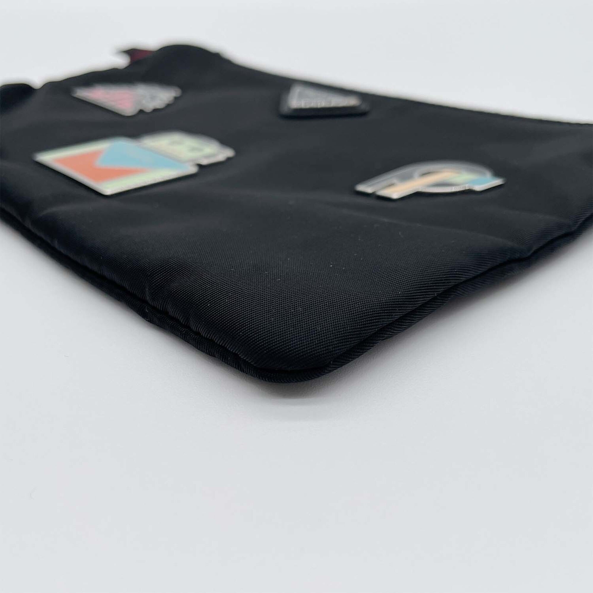 Prada Black Nylon Clutch Bag Pouch (Pre-Owned)