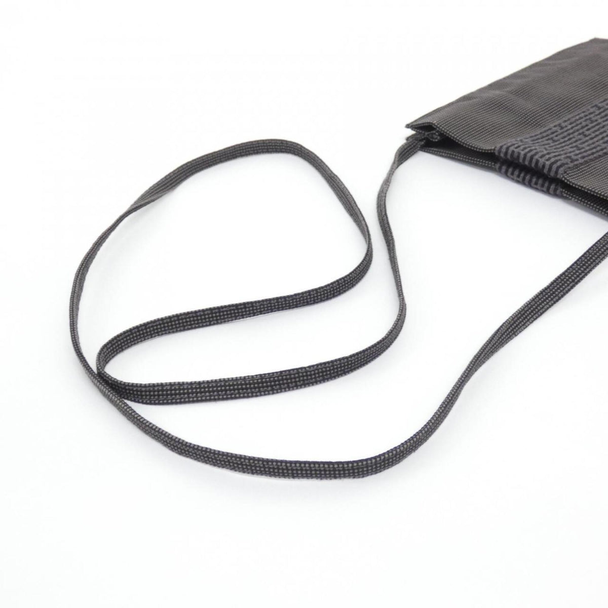 Hermes Black Canvas Pochette Shoulder Bag (Pre-Owned)