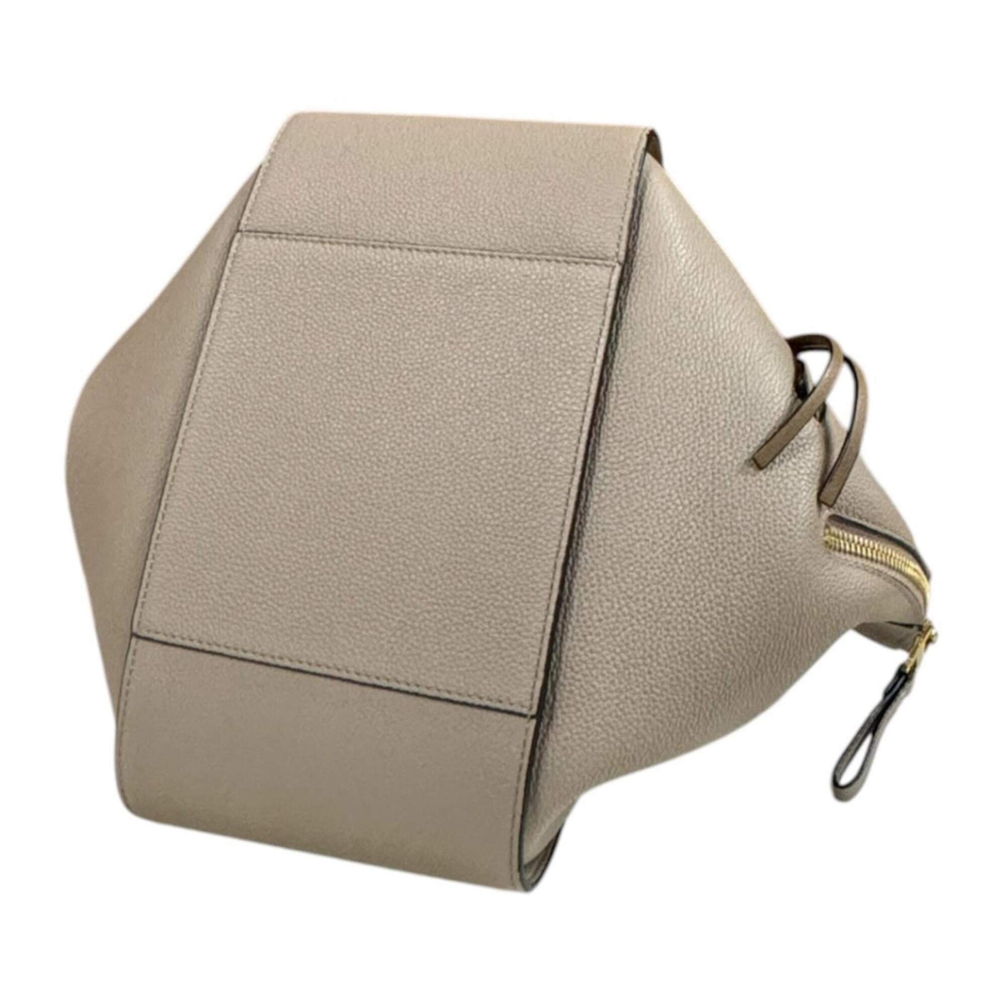 Loewe Beige Brown Leather Shoulder Bag (Pre-Owned)