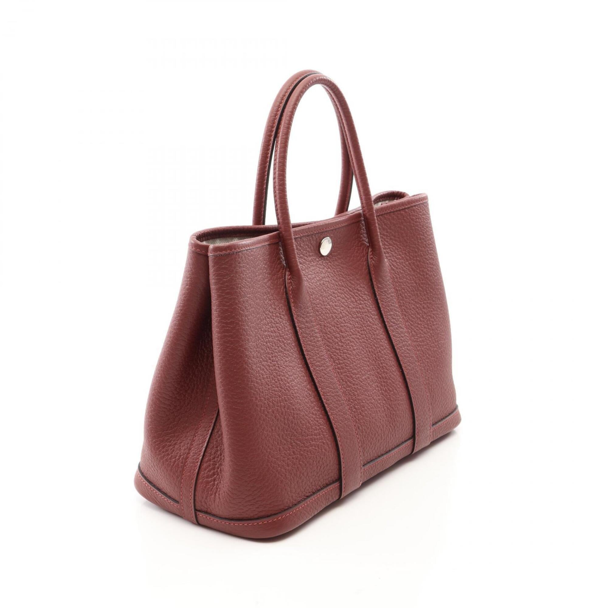 Hermes Bordeaux Negonda Leather Handbag Tote Bag (Pre-Owned)