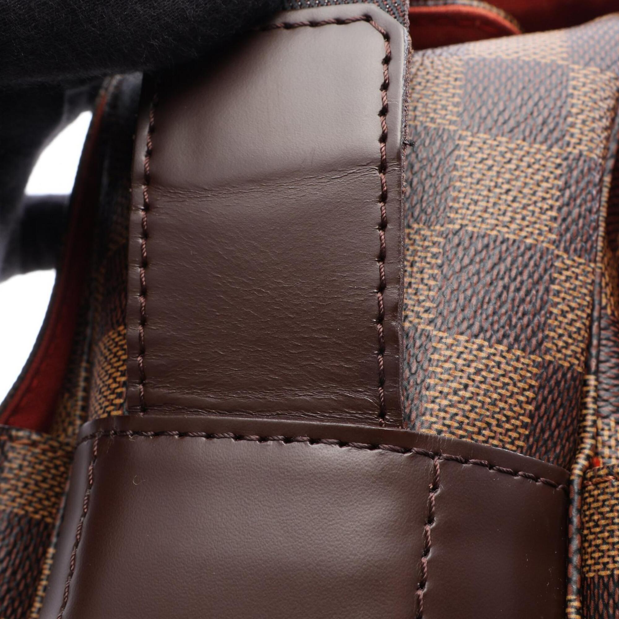 Louis Vuitton Brown Ebene Coated Canvas Leather Handbag Shoulder Bag (Pre-Owned)