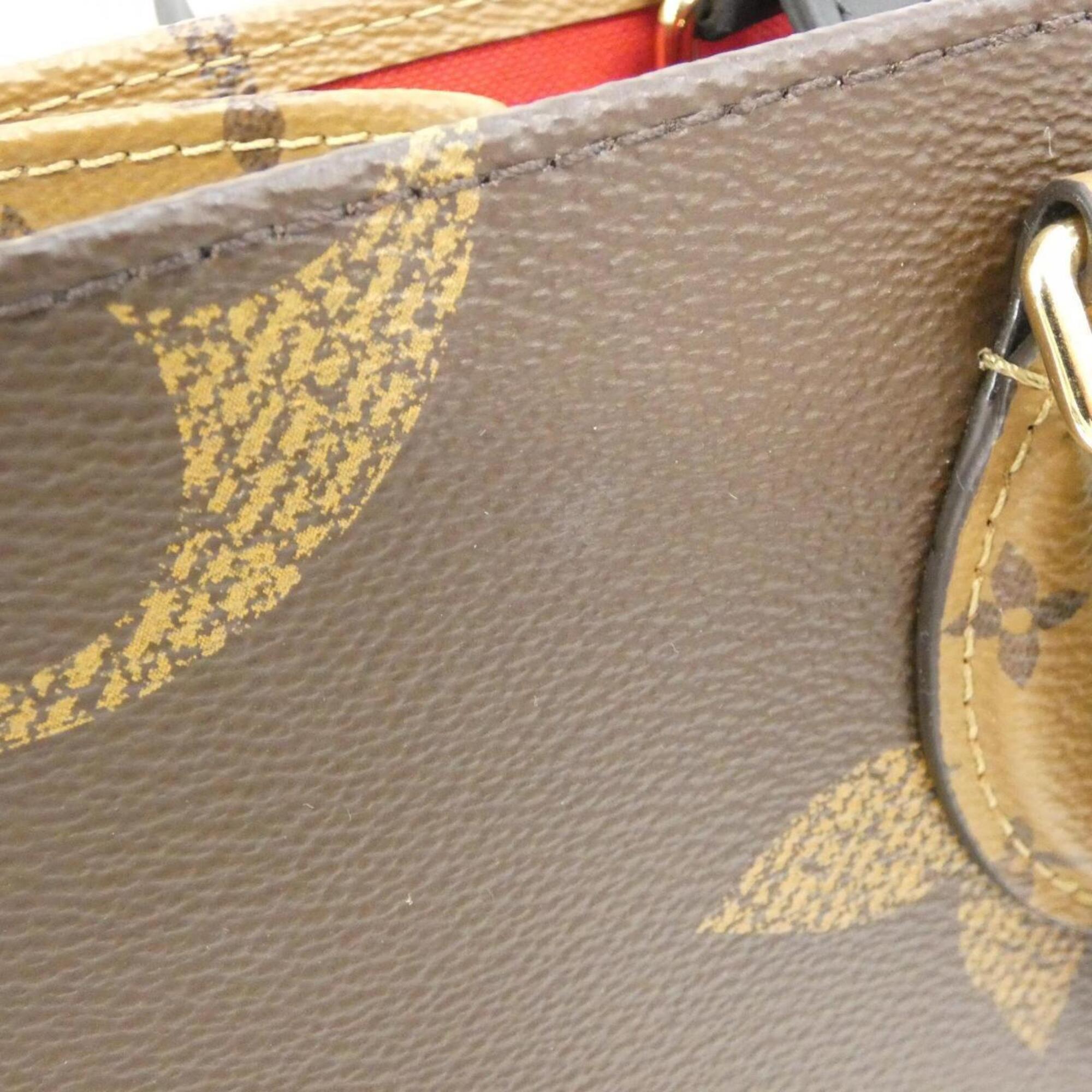 Louis Vuitton Monogram Marron Coated Canvas Handbag (Pre-Owned)